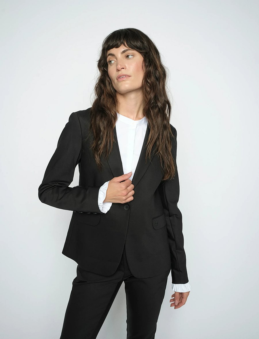 MOS MOSH - MMBlake Night Blazer - enkeltradede blazere - black - 4