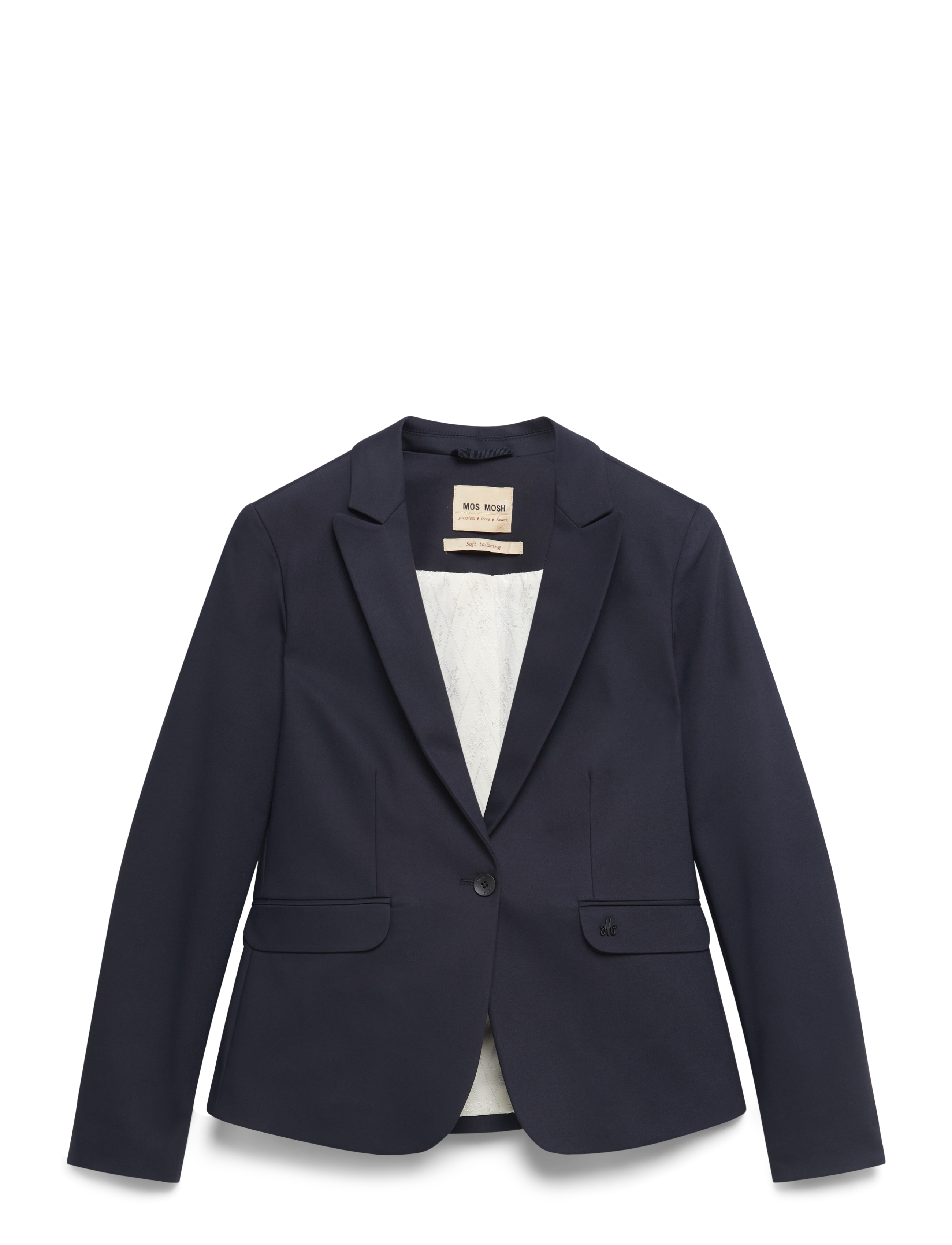 MOS MOSH Blake Night Blazer, Kvinder, Blazer, Navy, Str: 36