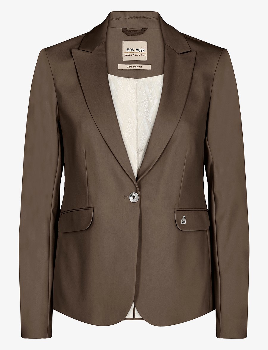 MOS MOSH - Blake Night Blazer - Ühes joones nööpidega bleiserid - slate black - 0