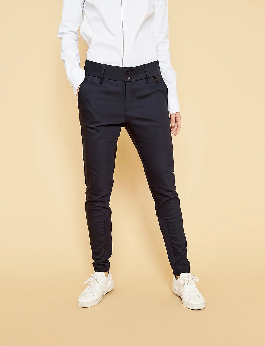 MOS MOSH - MMBlake Night Pant - slim fit bukser - navy - 3