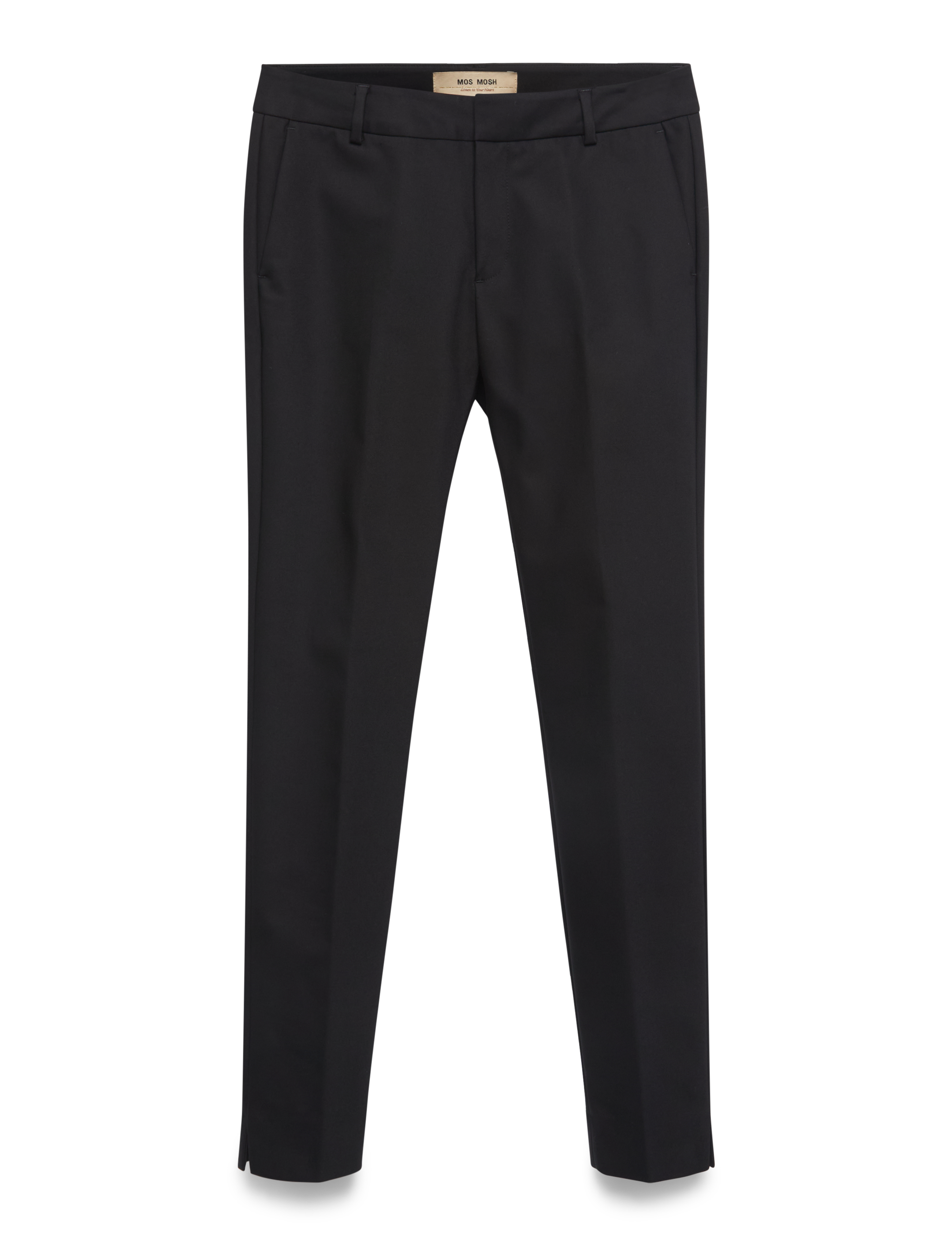 MOS MOSH Mmabbey Night Pant, 34, Black, Bukser > Slim Fit-Bukser, Dame