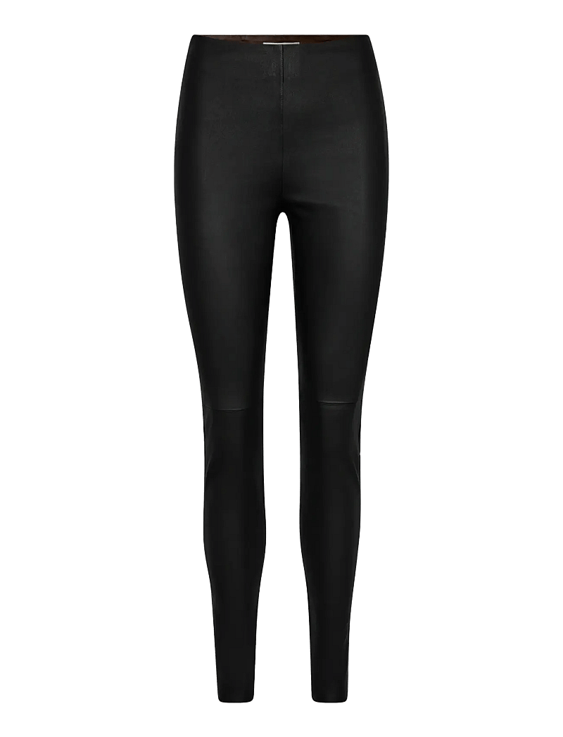 MOS MOSH - MMLUCILLE STRETCH LEATHER LEGGING - læderbukser - black - 0