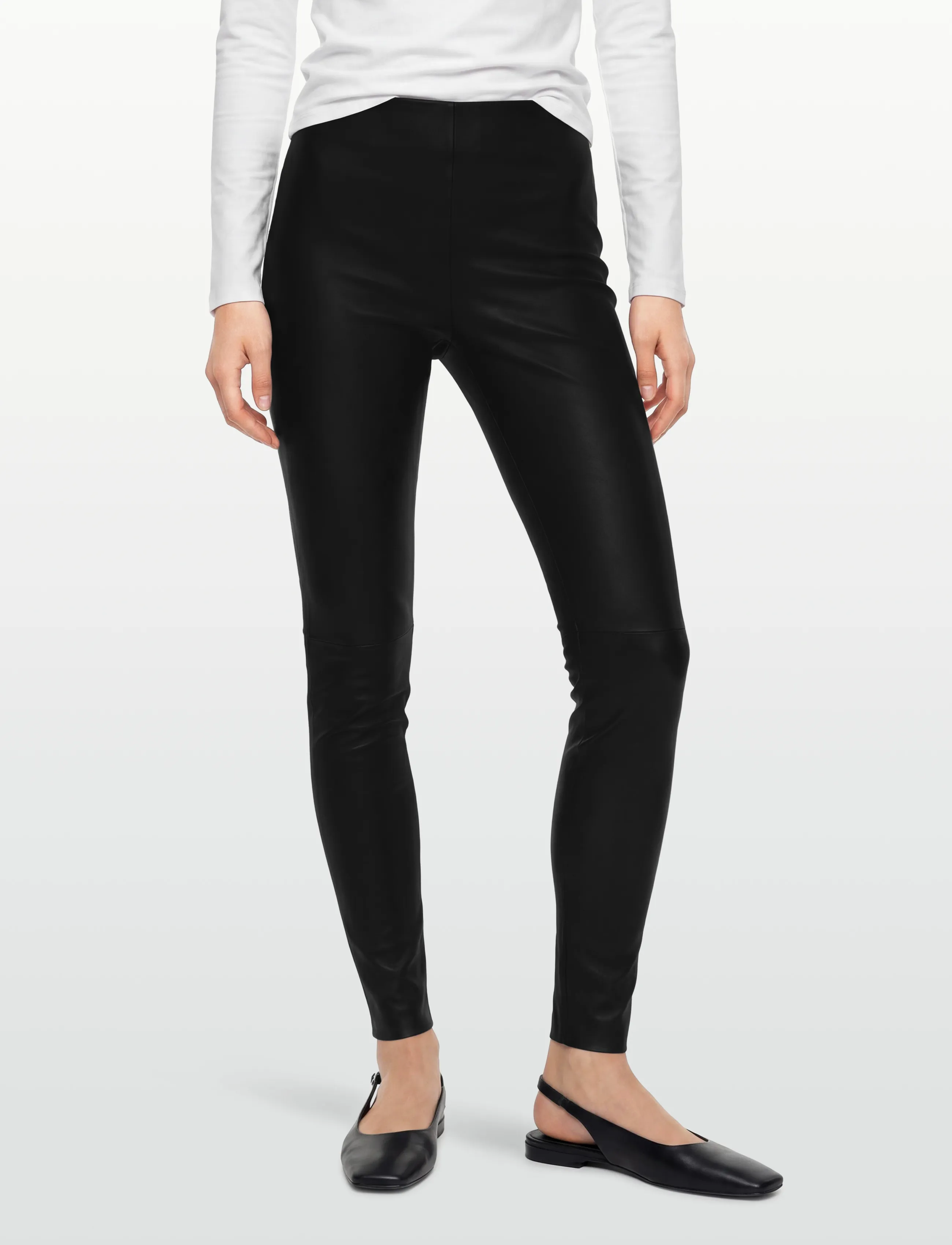 MOS MOSH - MMLUCILLE STRETCH LEATHER LEGGING - nahkpüksid - black - 3