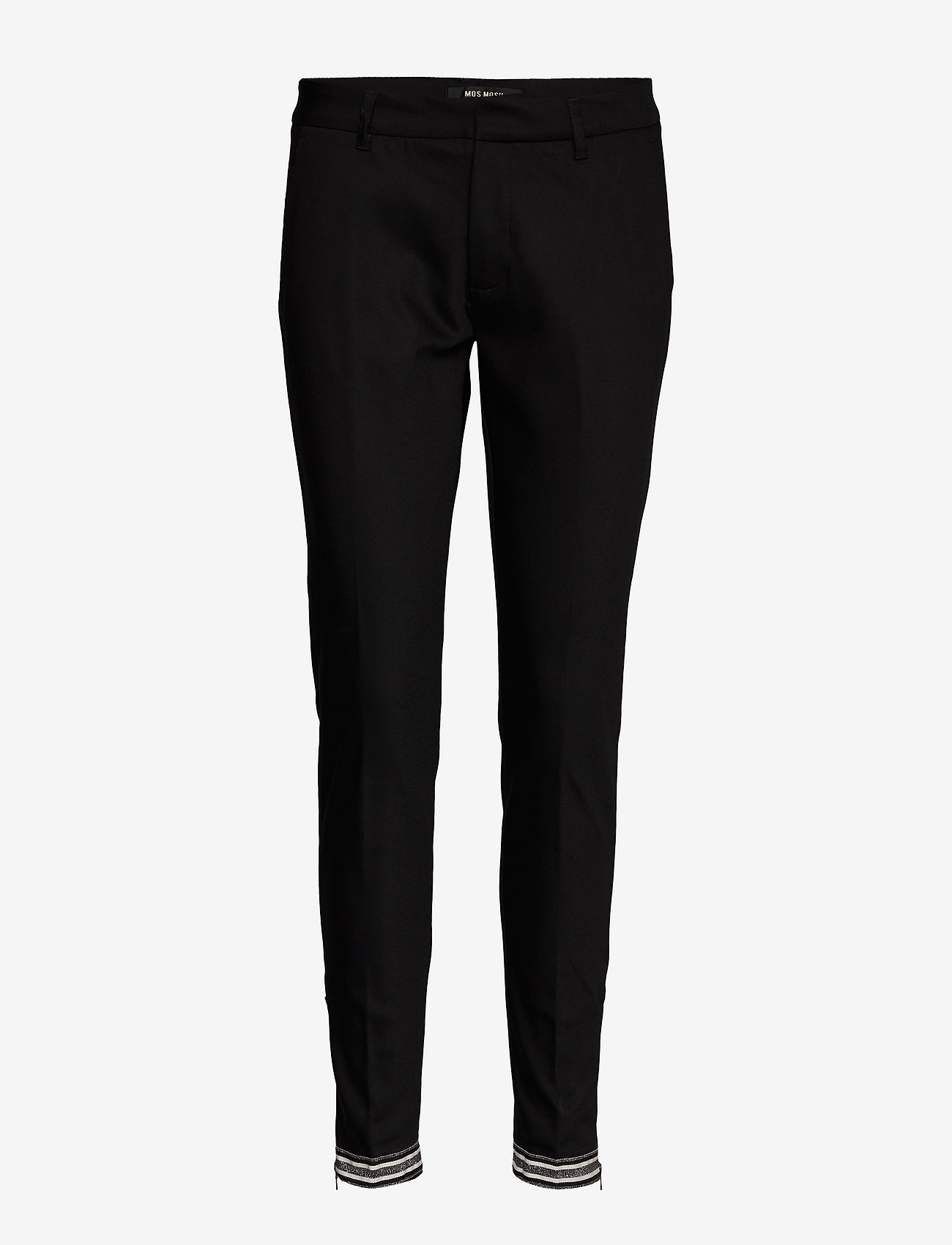 Abbey Glam Zip Pant - BLACK