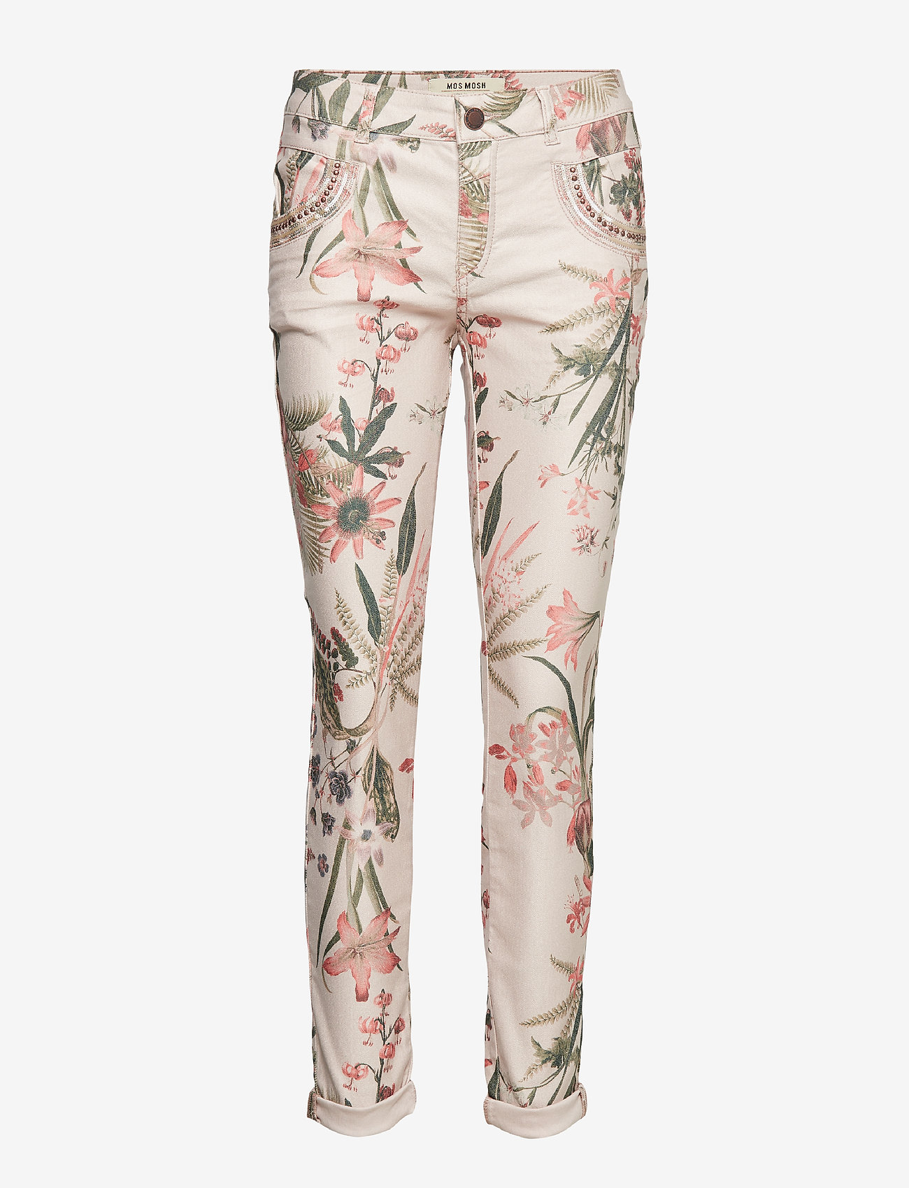 MOS MOSH - Naomi Shine Flower Pant - rose flower - 0
