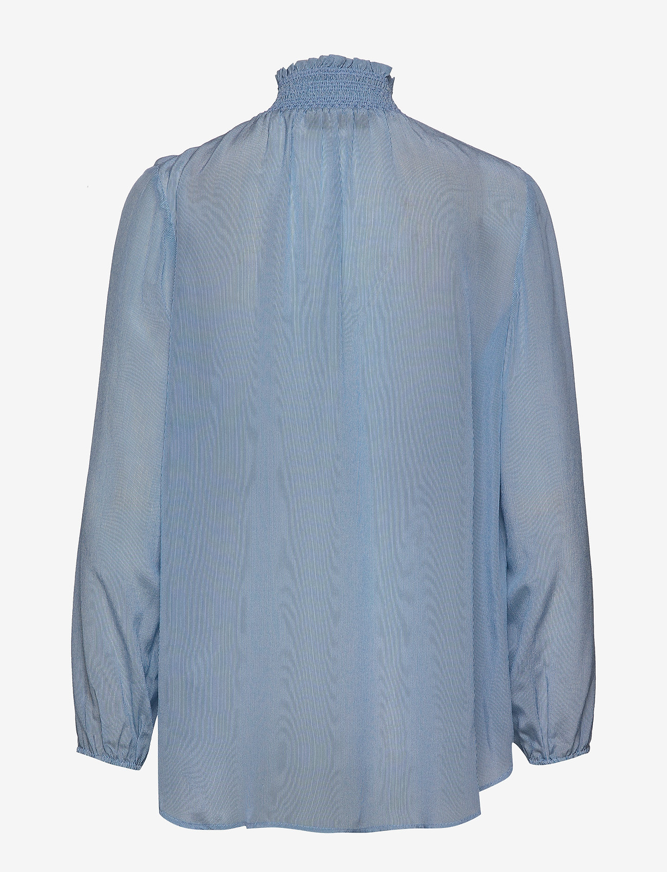 MOS MOSH - Gallia Silk Blouse - light blue stripe - 1