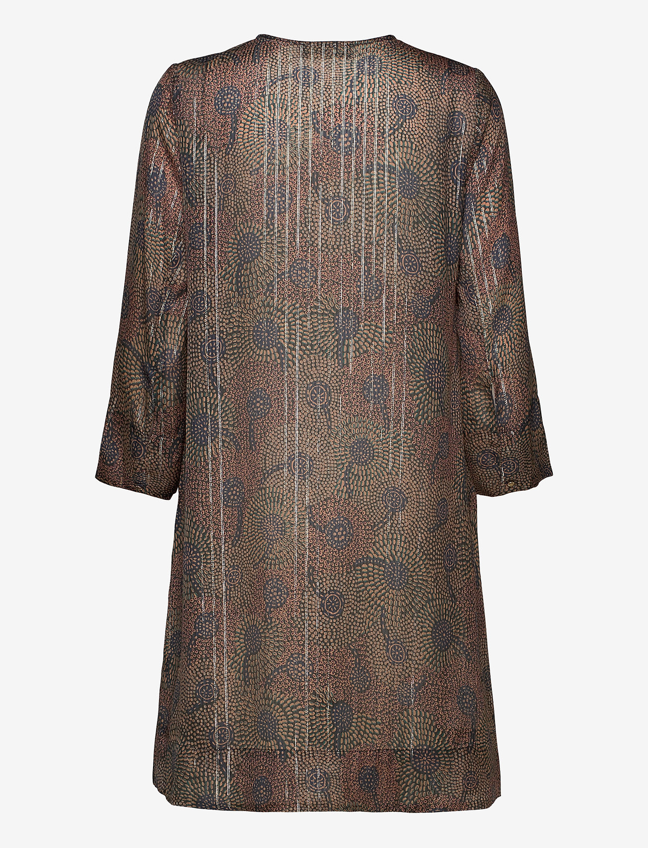 MOS MOSH - Brisa Peacock Dress - peacock print - 1