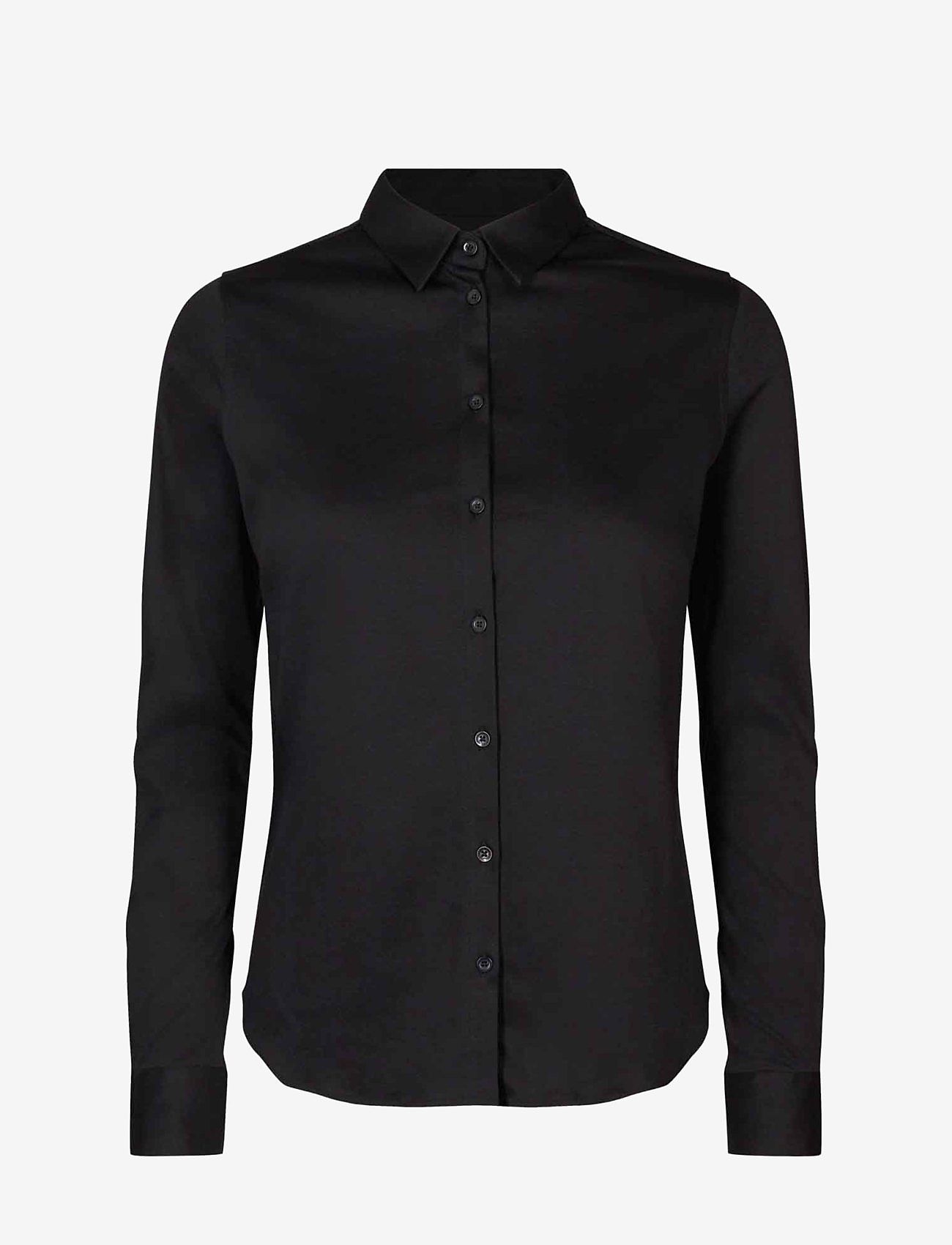 MOS MOSH - MMTina Jersey Shirt - langærmede skjorter - black - 0