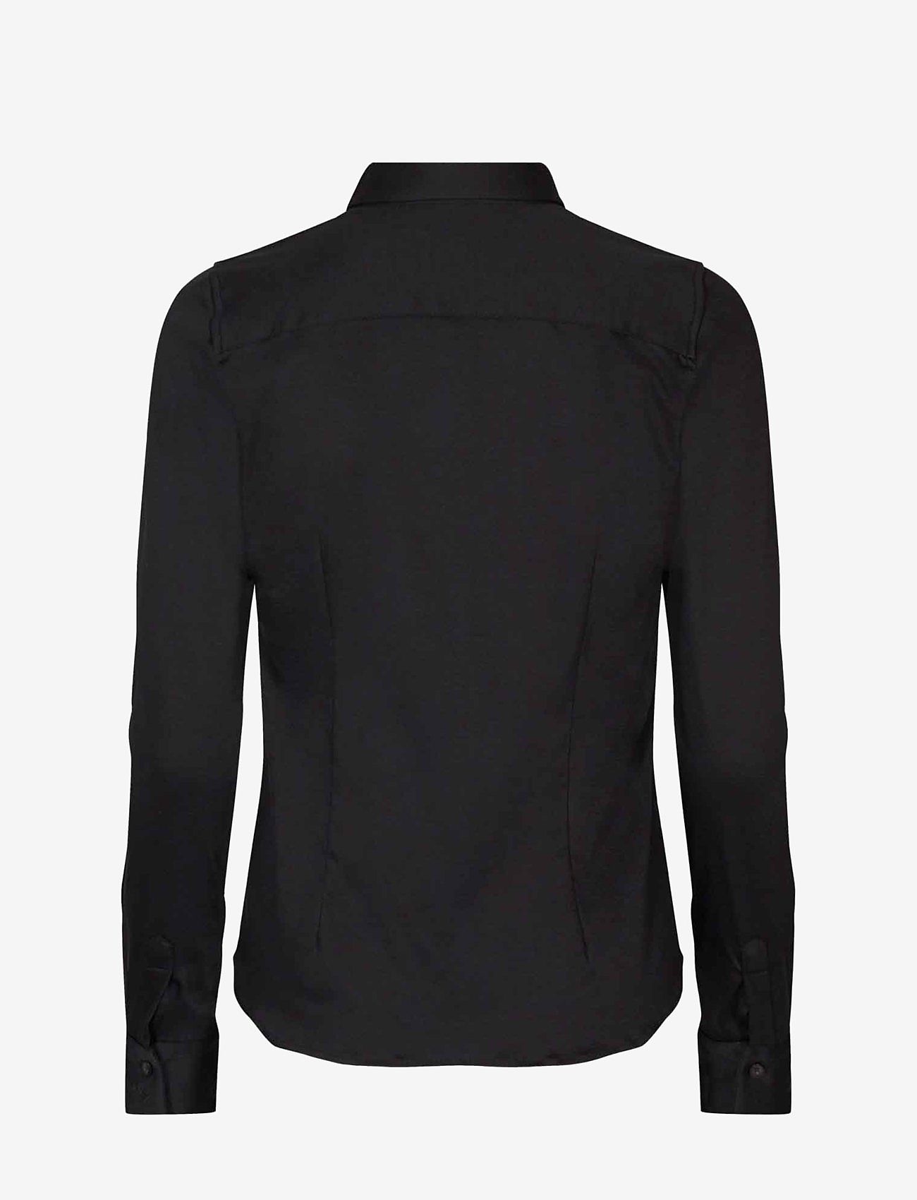 MOS MOSH - MMTina Jersey Shirt - långärmade skjortor - black - 1