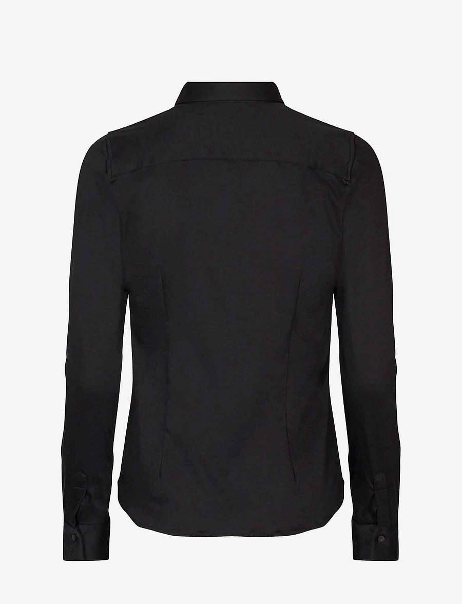 MOS MOSH - MMTINA JERSEY SHIRT - langærmede skjorter - black - 2