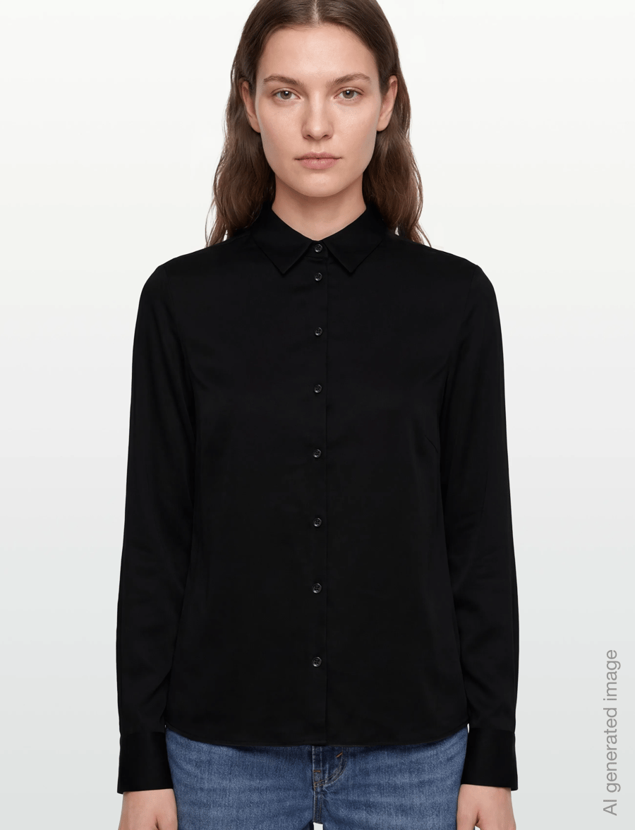 MOS MOSH - MMTINA JERSEY SHIRT - langærmede skjorter - black - 3