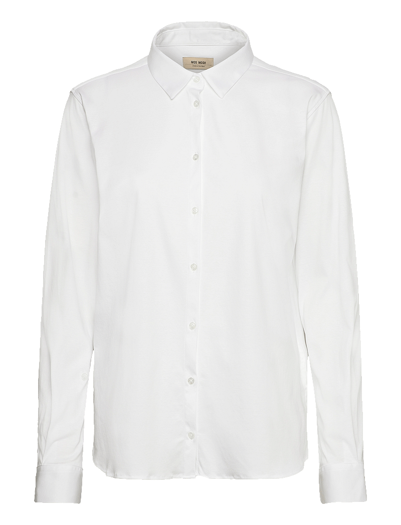 MOS MOSH - MMTINA JERSEY SHIRT - langärmlige hemden - white - 0