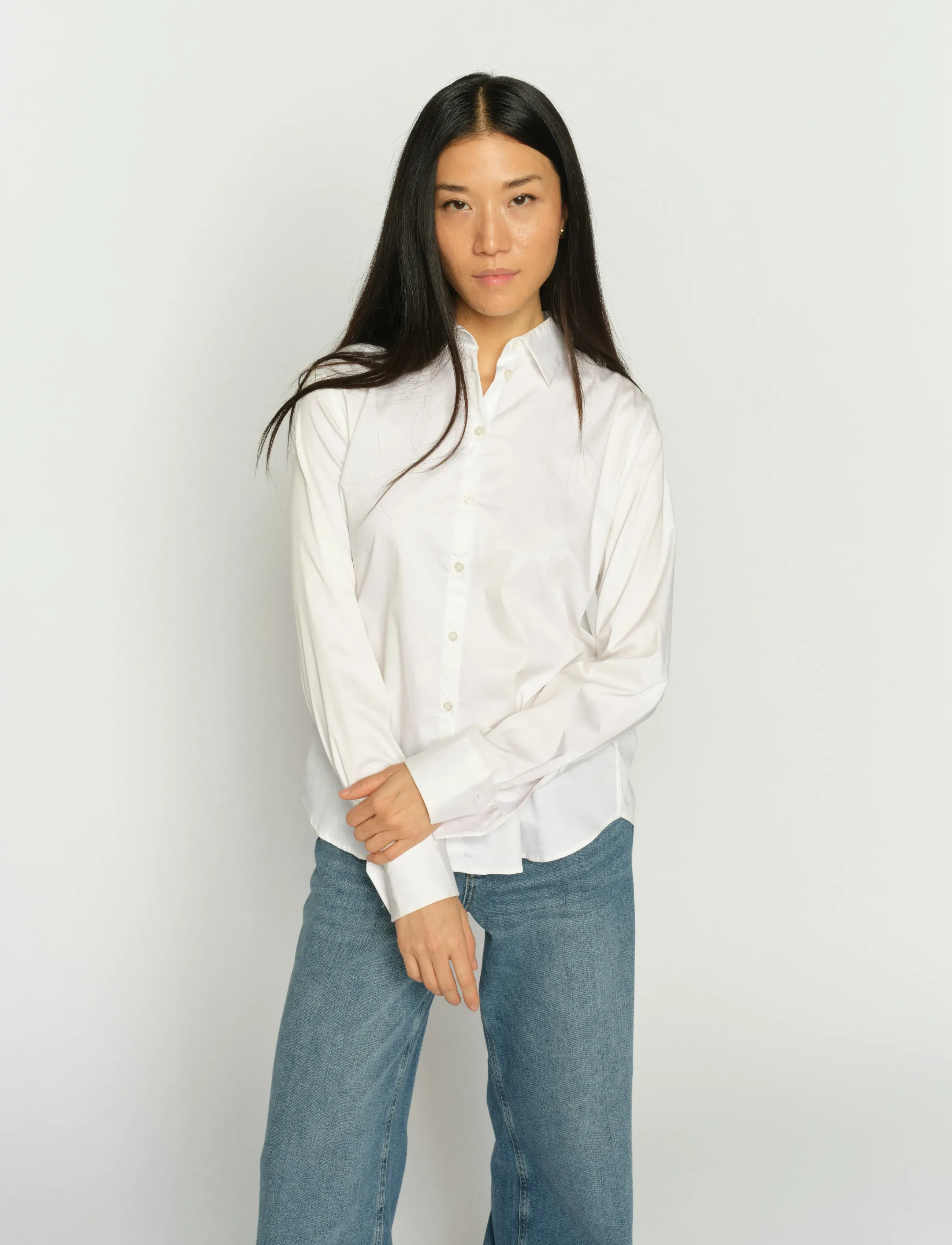 MOS MOSH MMMARTINA SHIRT - Langermede skjorter - WHITE / white