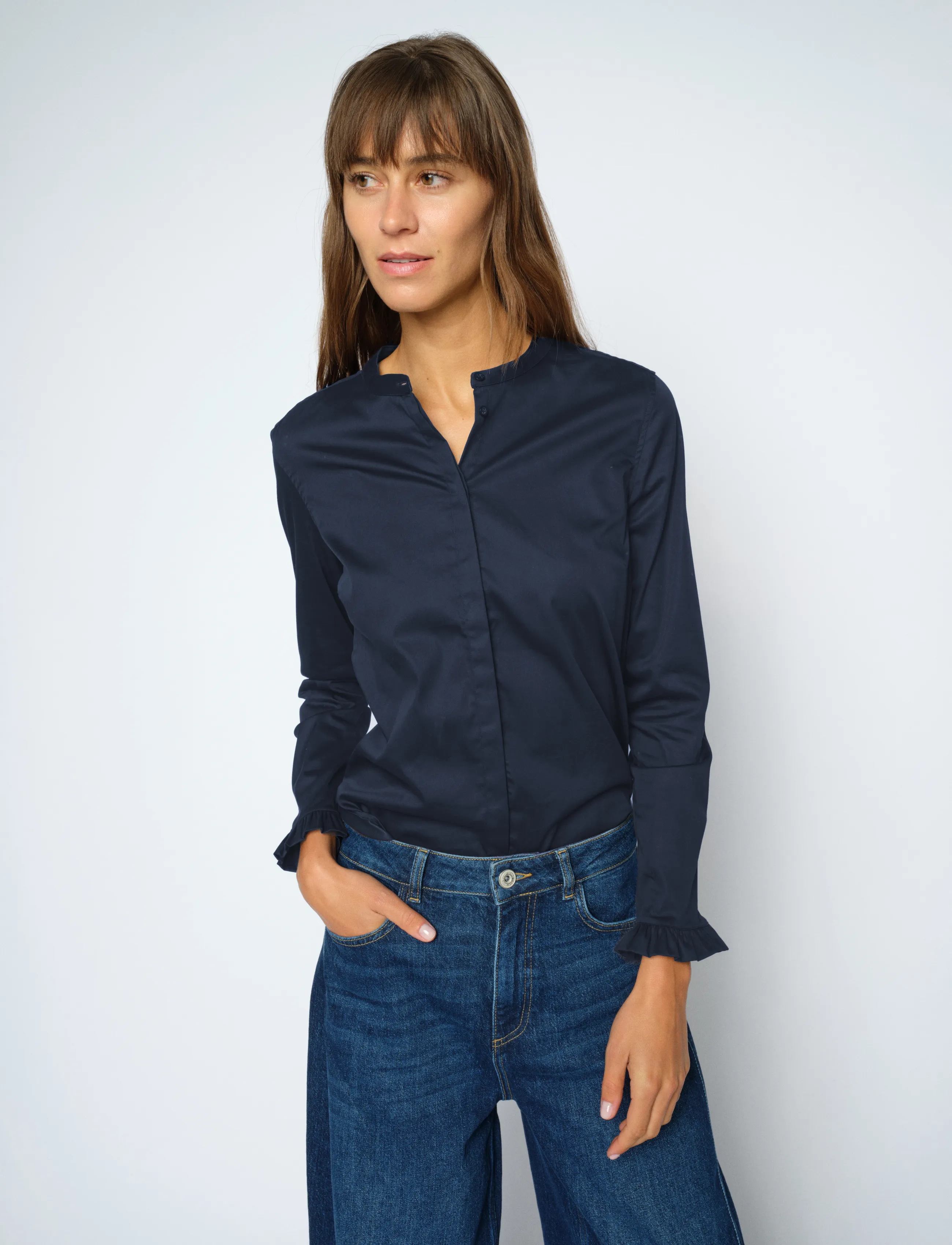 MOS MOSH - Mattie Shirt - langærmede bluser - night blue - 3