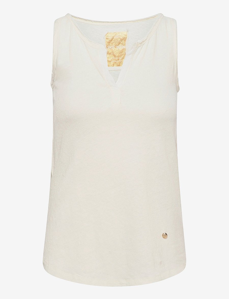 MOS MOSH - Troy Tank Top - sleeveless tops - ecru - 0