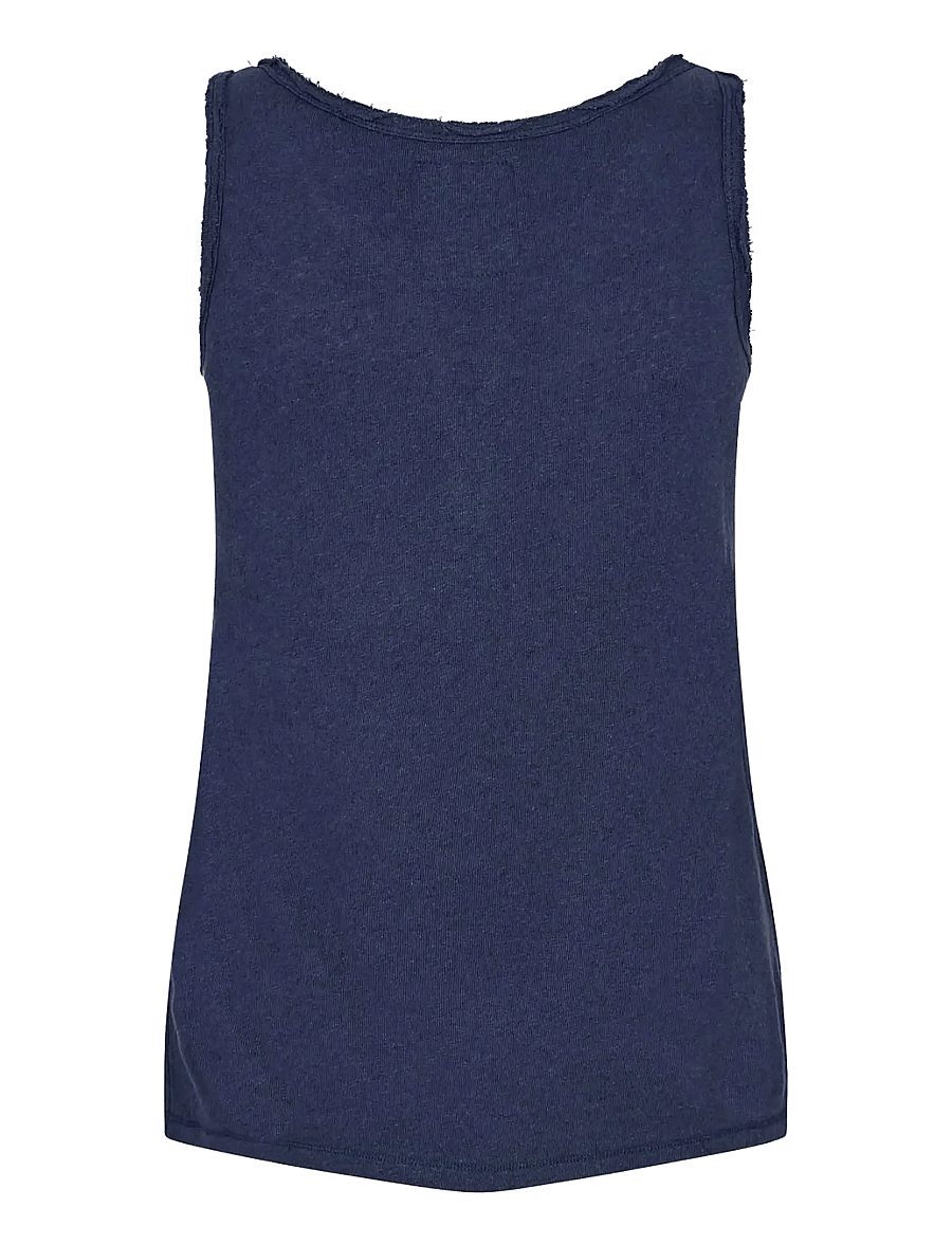 MOS MOSH - Troy Tank Top - sleeveless tops - navy - 1