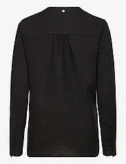 MOS MOSH - Danna Linen Blouse - hørskjorter - black - 1
