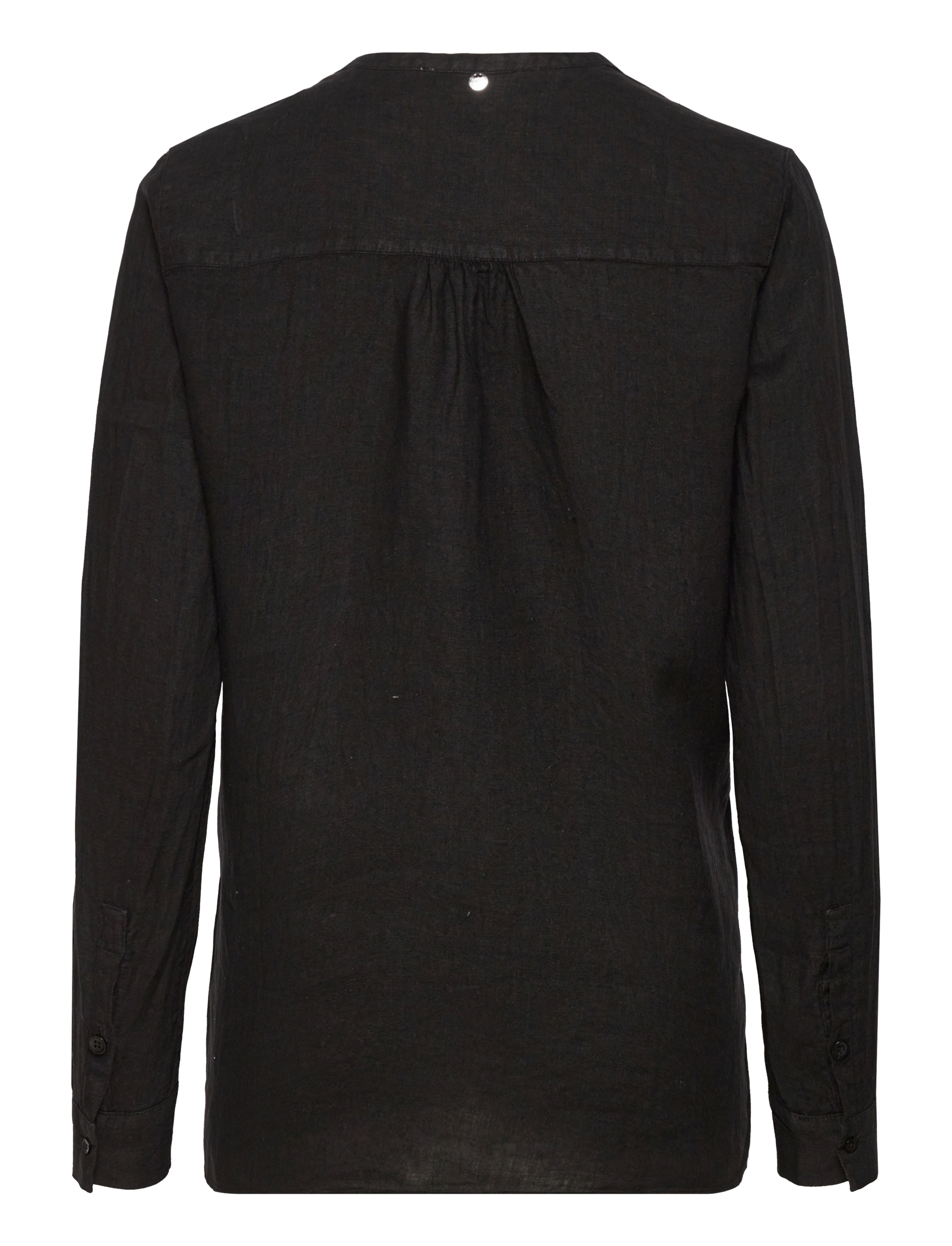 MOS MOSH - Danna Linen Blouse - langärmlige blusen - black - 1