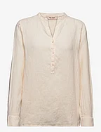Danna Linen Blouse - PEARLED IVORY