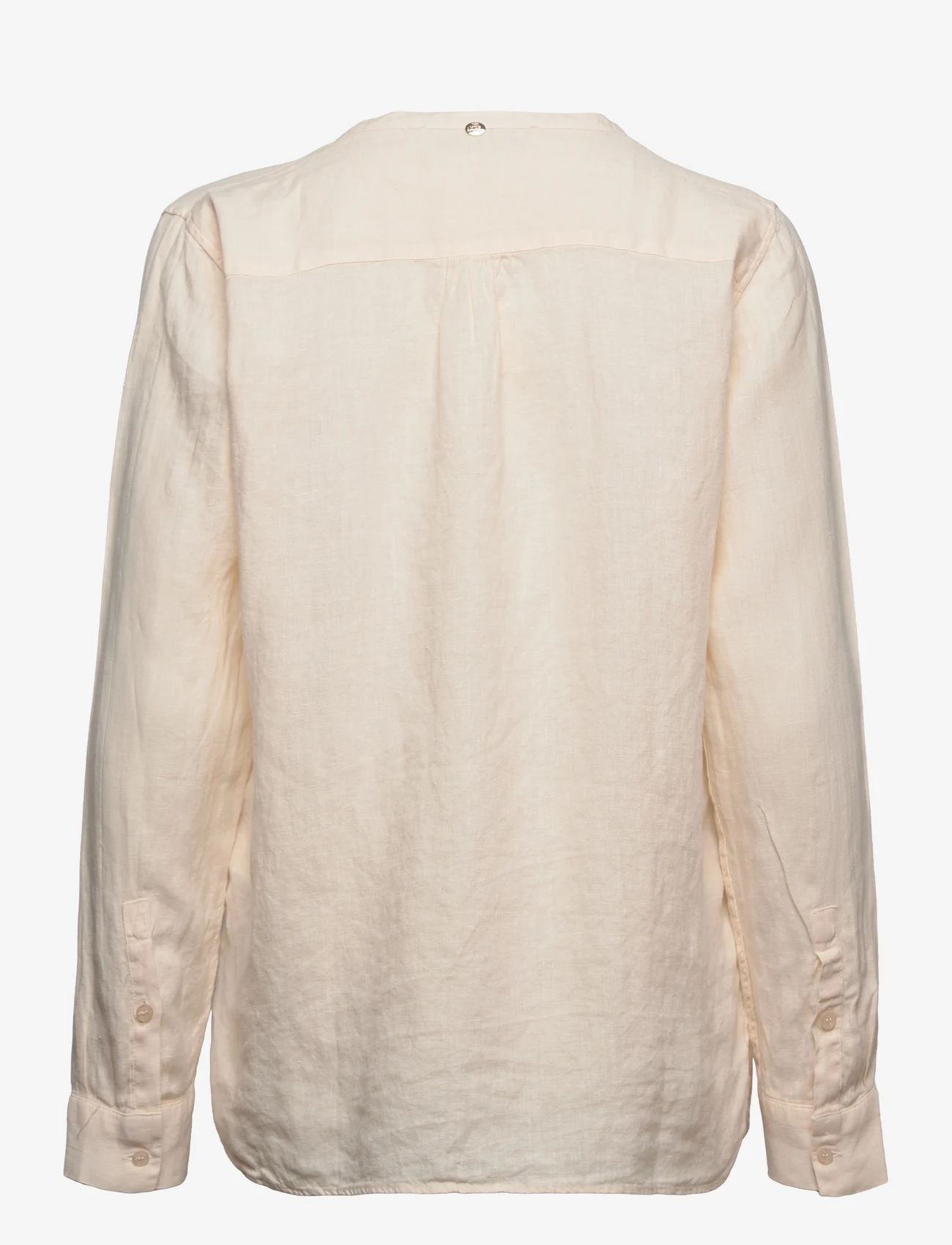 MOS MOSH - Danna Linen Blouse - linnen overhemden - pearled ivory - 1