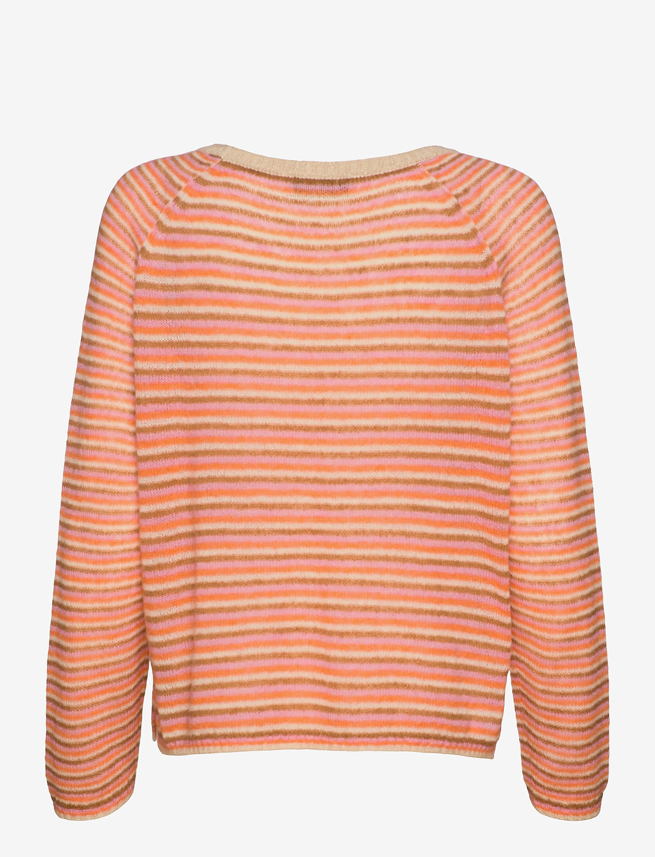 MOS MOSH - Helsa Stripe Knit - nectarine - 1