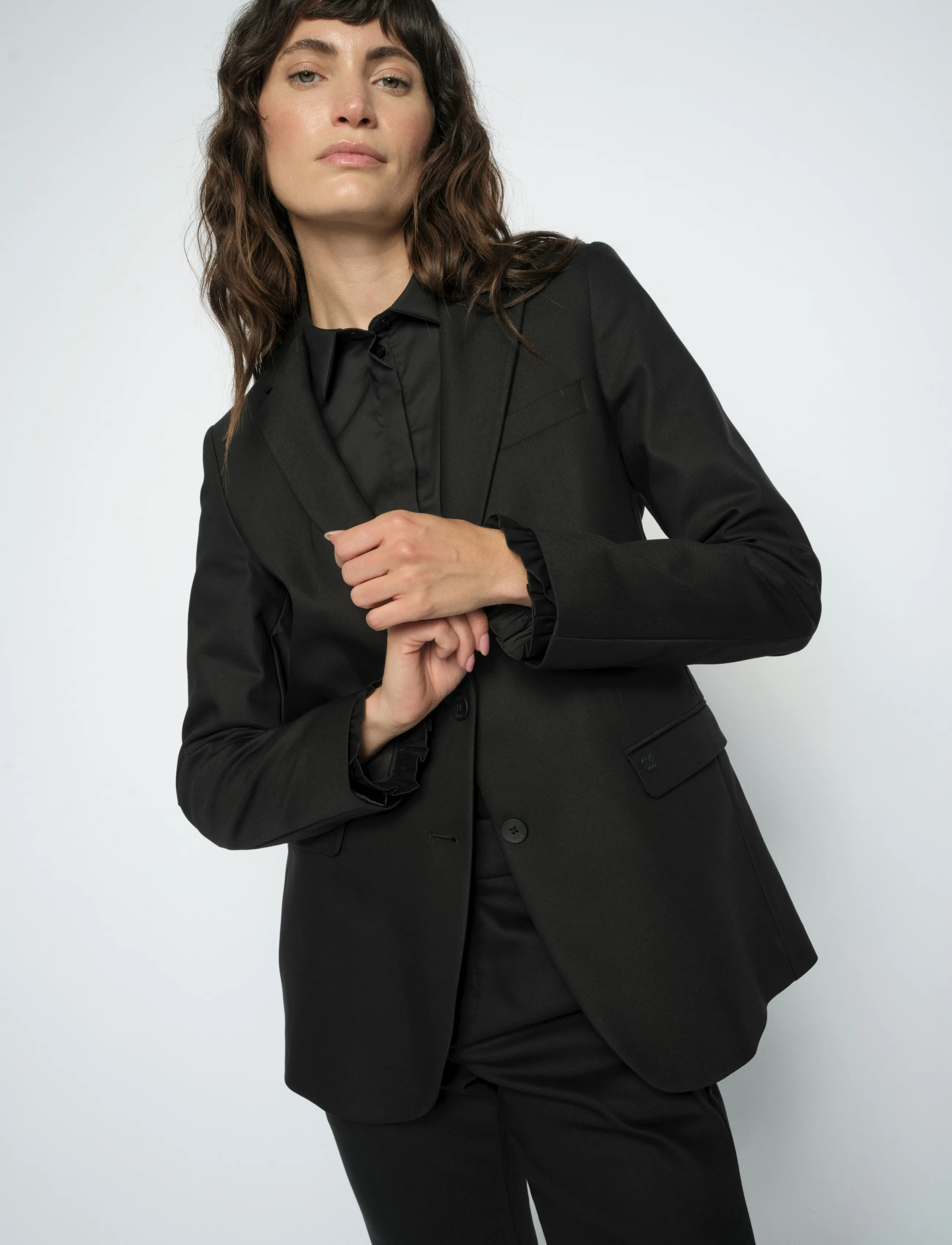 MOS MOSH - MMMary Night Blazer - Ühes joones nööpidega bleiserid - black - 3