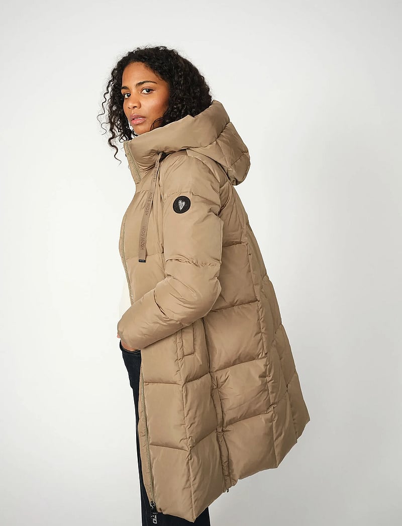 MOS MOSH - MMNova Square Down Coat - vinterjakker - brindle - 3