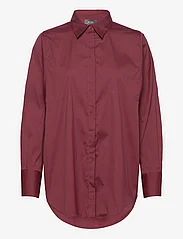 MOS MOSH - MMEnola Shirt - long-sleeved shirts - oxblood red - 0
