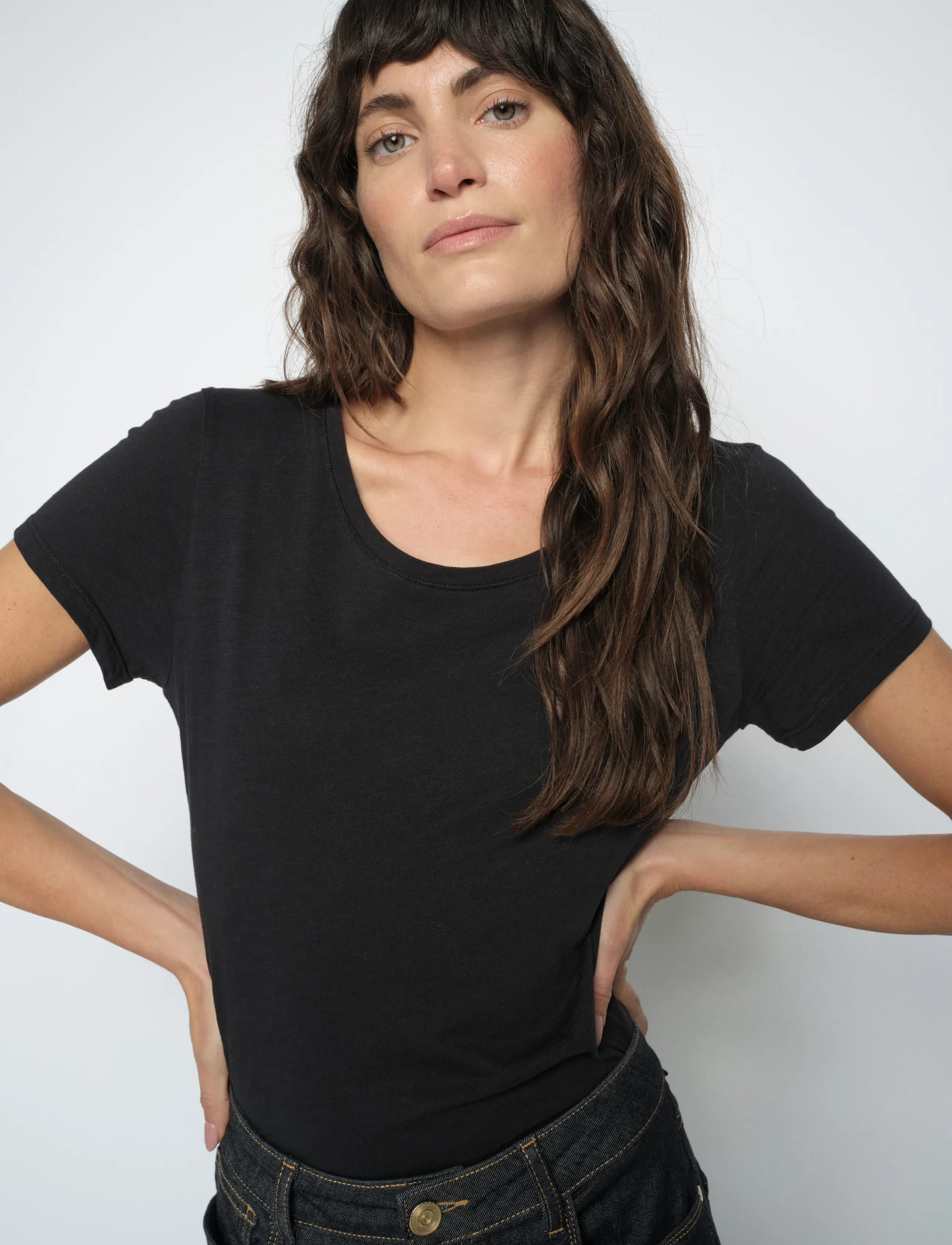 MOS MOSH Mmarden Organic O-Ss Tee, Kvinder, Kortærmet T-Shirt, Navy, Str: M