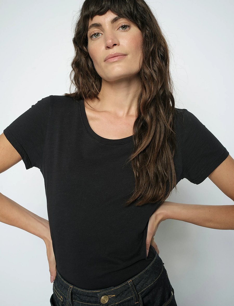 MOS MOSH - MMArden Organic O-Ss Tee - t-shirts - black - 4