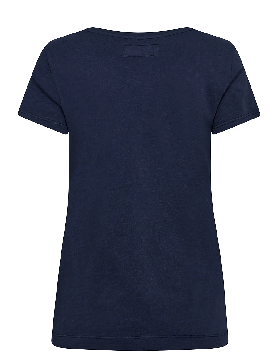 MOS MOSH - MMArden Organic O-Ss Tee - t-krekli - navy - 1