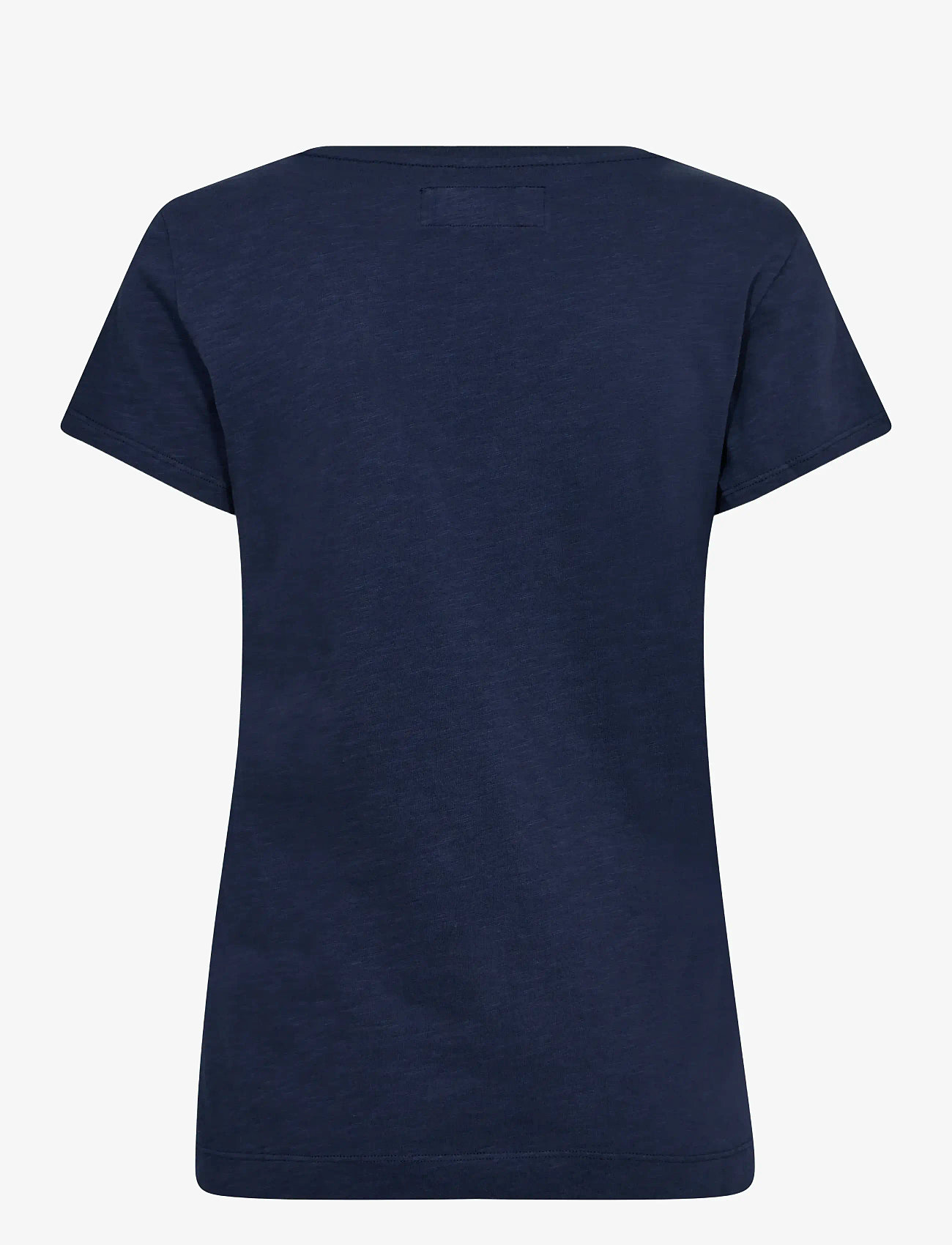 MOS MOSH - MMArden Organic V-Ss Tee - t-shirts - navy - 1