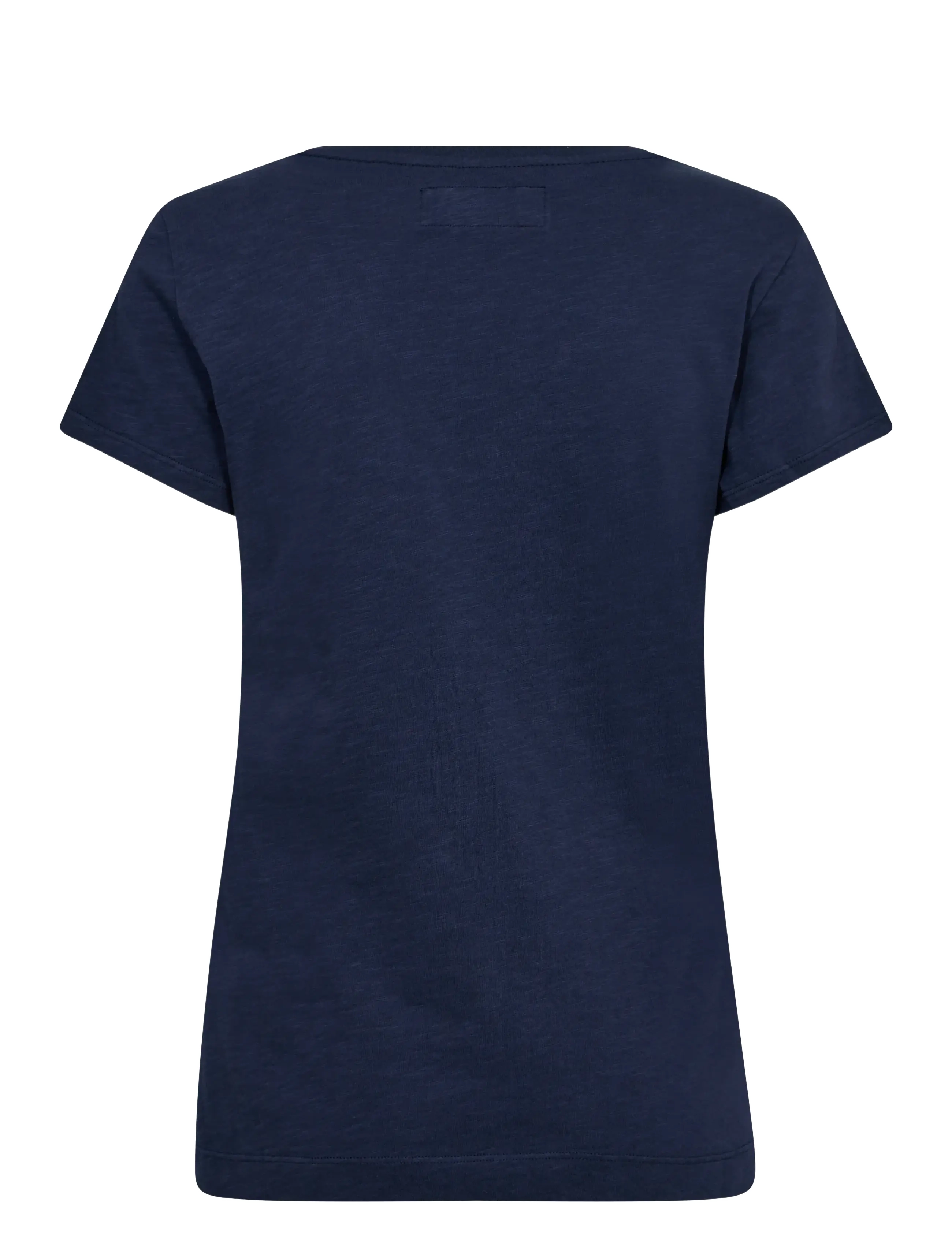 MOS MOSH - MMArden Organic V-Ss Tee - t-särgid - navy - 1