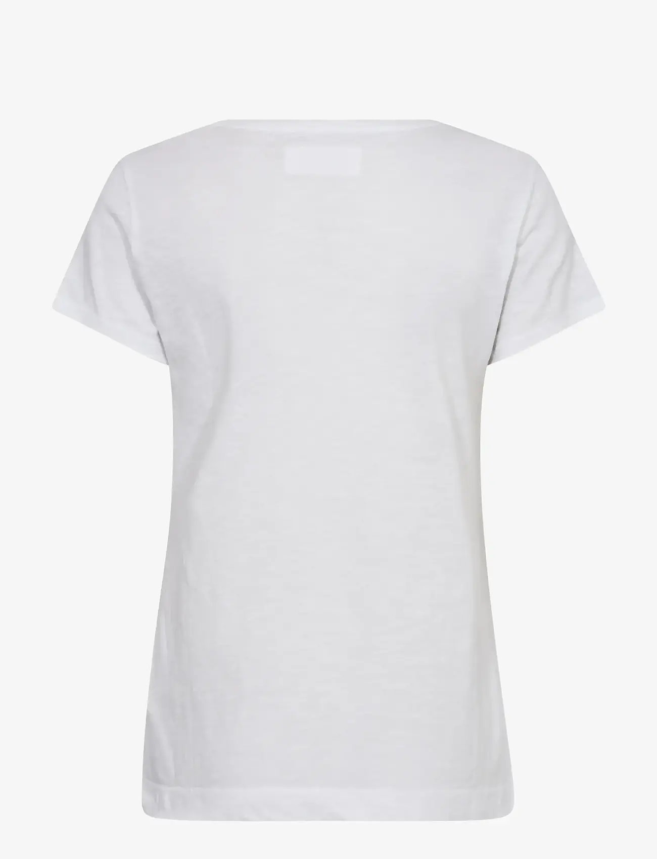 MOS MOSH - MMArden Organic V-Ss Tee - t-shirts - white - 1