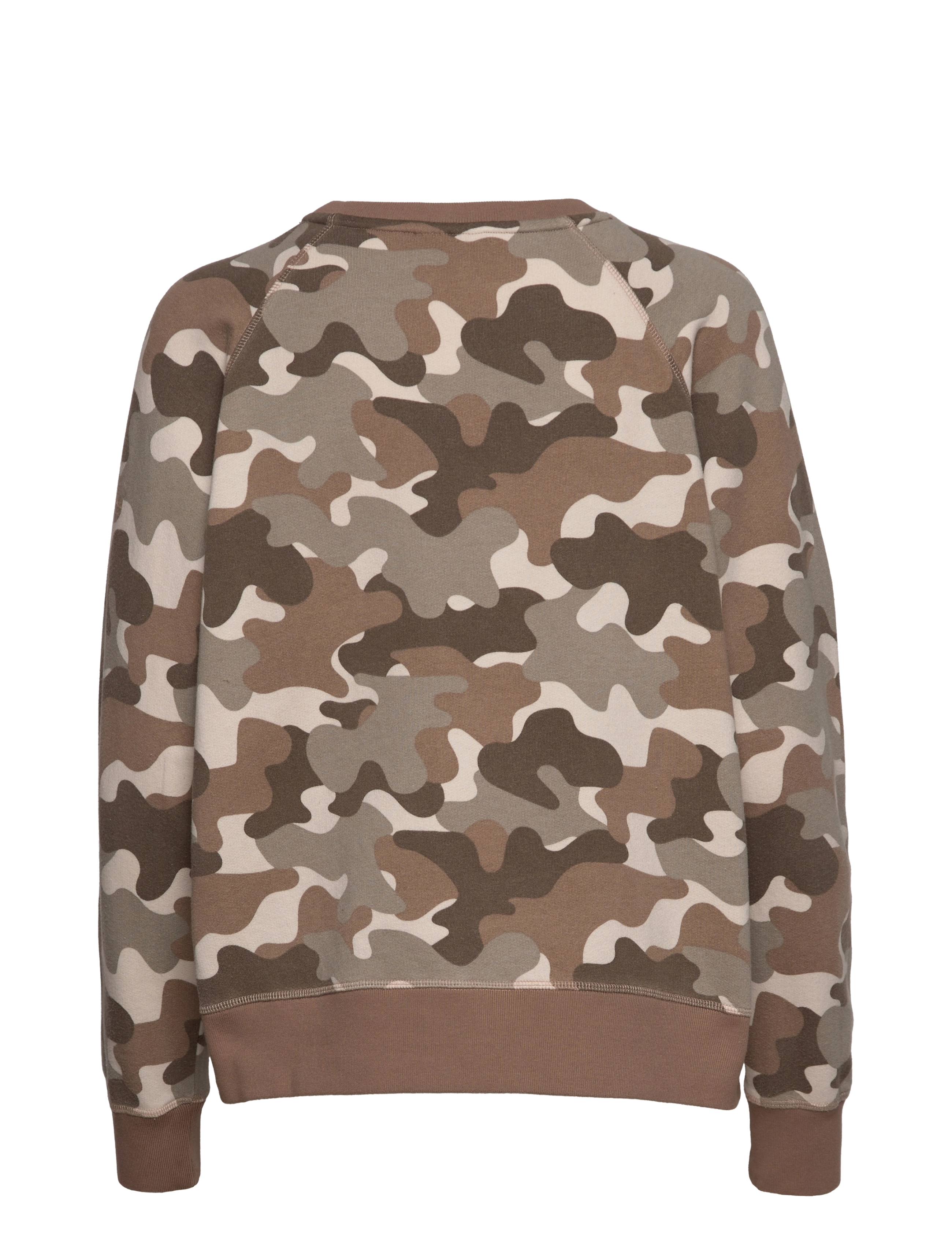 MOS MOSH - Ace O-LS Camo Sweatshirt - stucco - 1