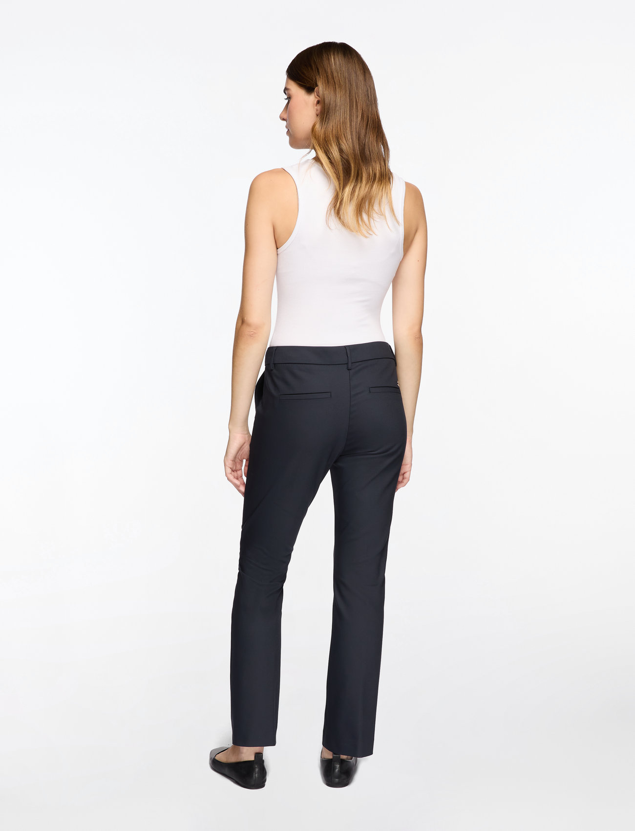 MOS MOSH - MMEllen Night Pant - kostymbyxor - navy - 4
