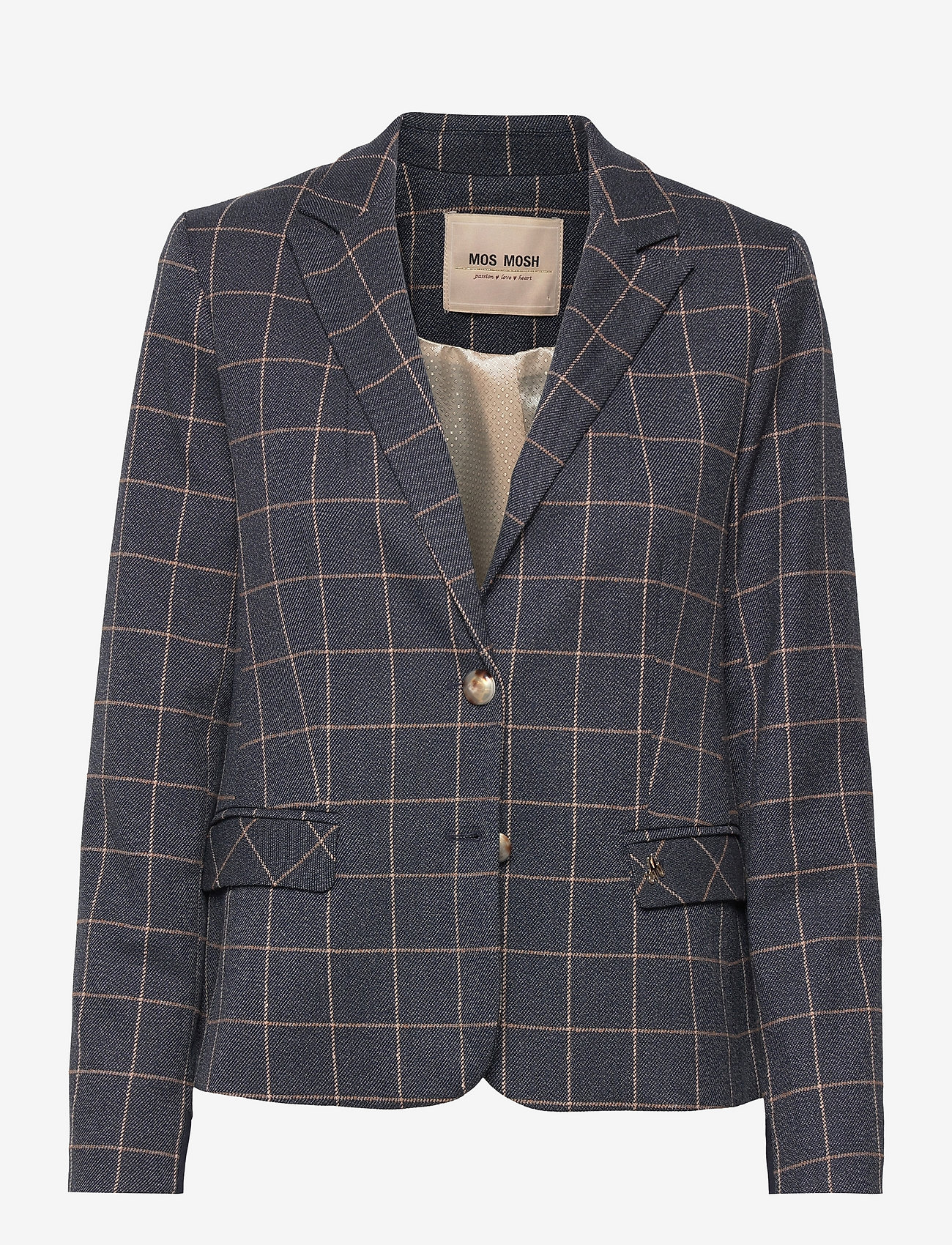 MOS MOSH - Blake Montez Check Blazer - salute navy - 0