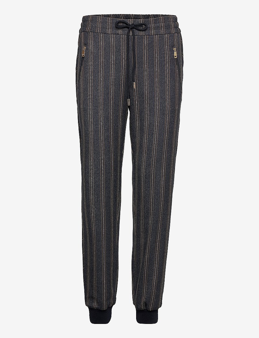 MOS MOSH - Lucie Montez Stripe Pant - salute navy - 0