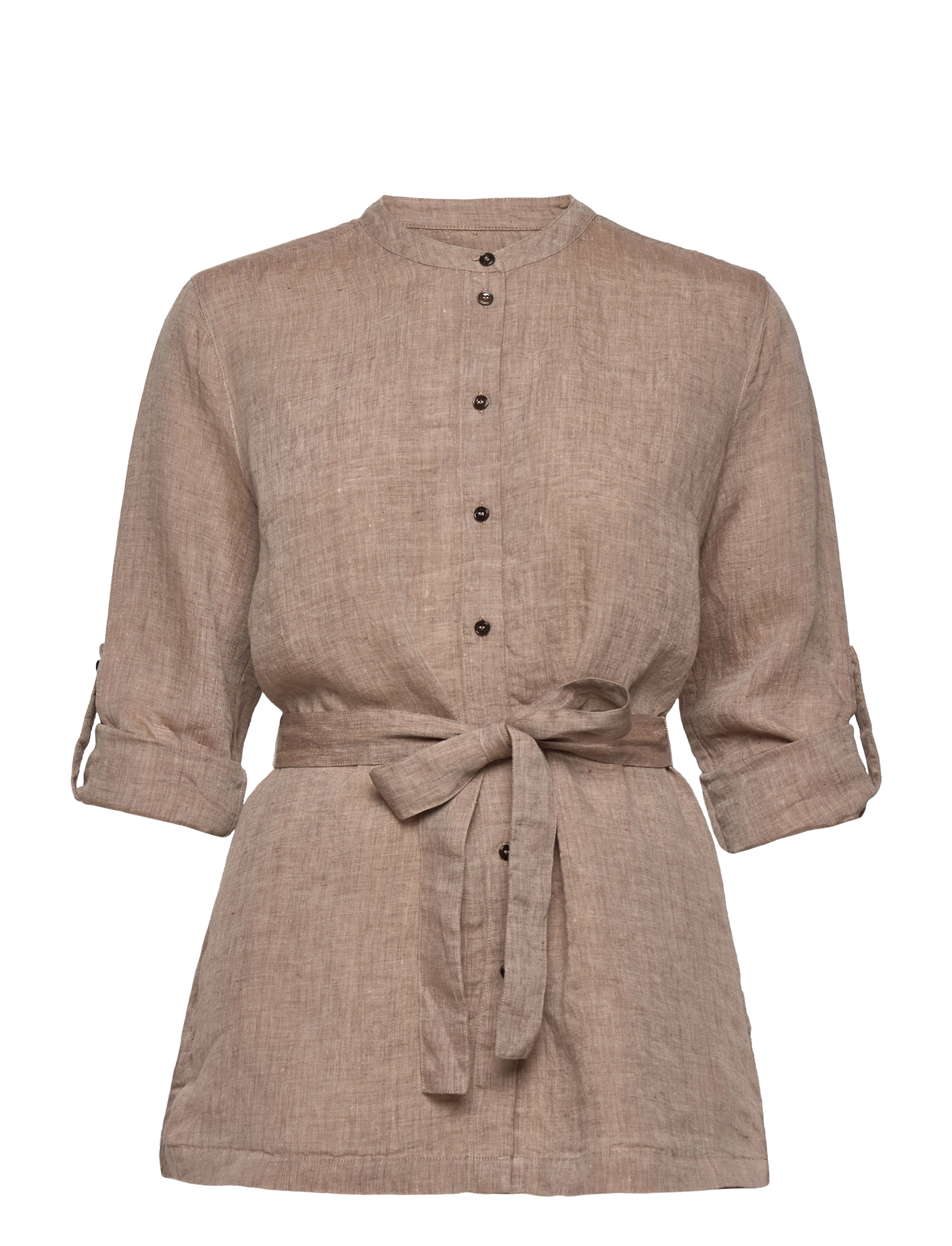 MOS MOSH - Arwen Linen Shirt - chocolate chip - 2