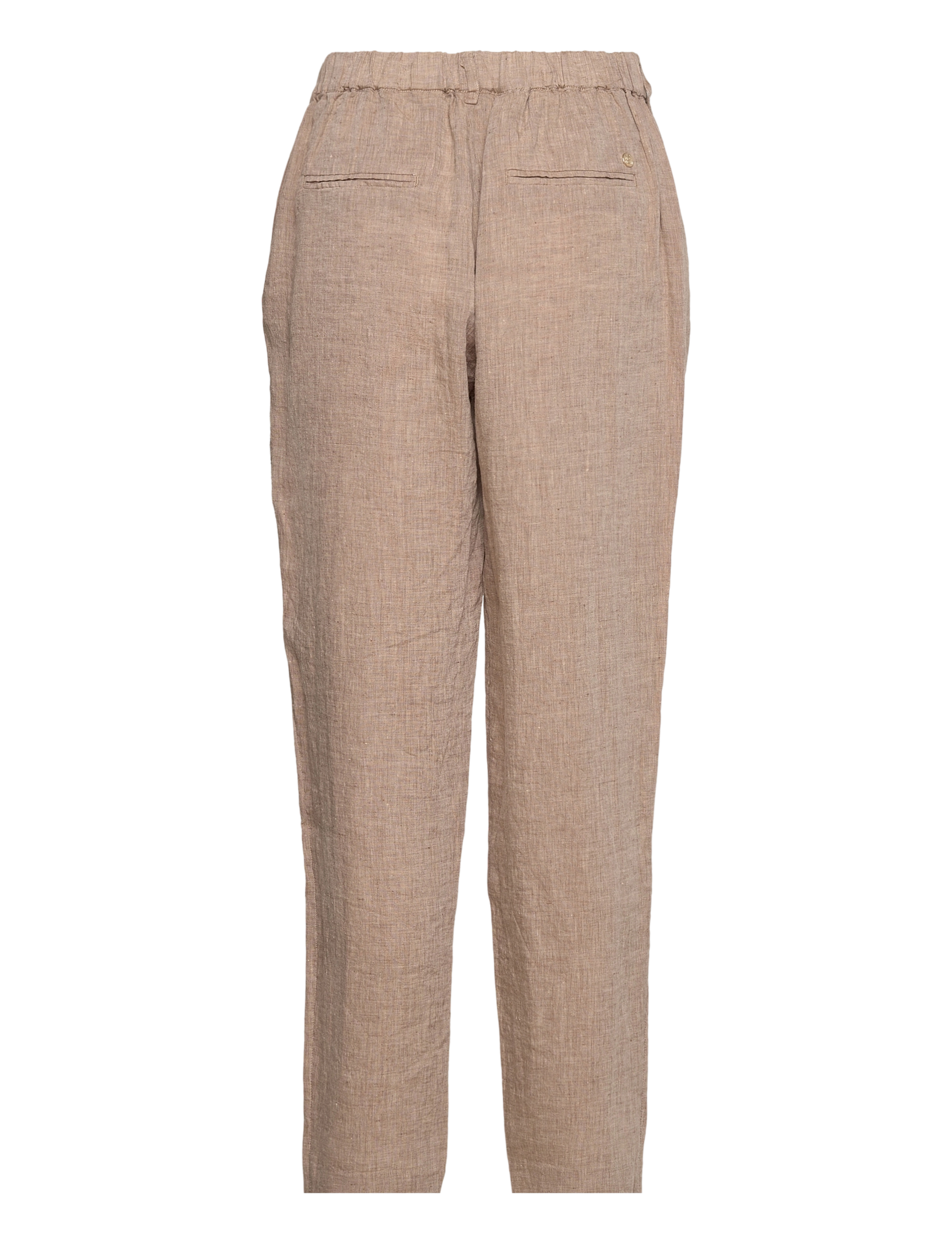 MOS MOSH - Gerry Linen Pant - chocolate chip - 1