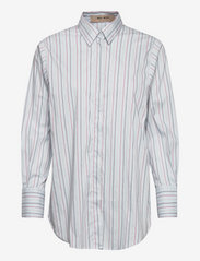 MOS MOSH - Enola Multi Stripe Shirt - langærmede skjorter - skyway - 0