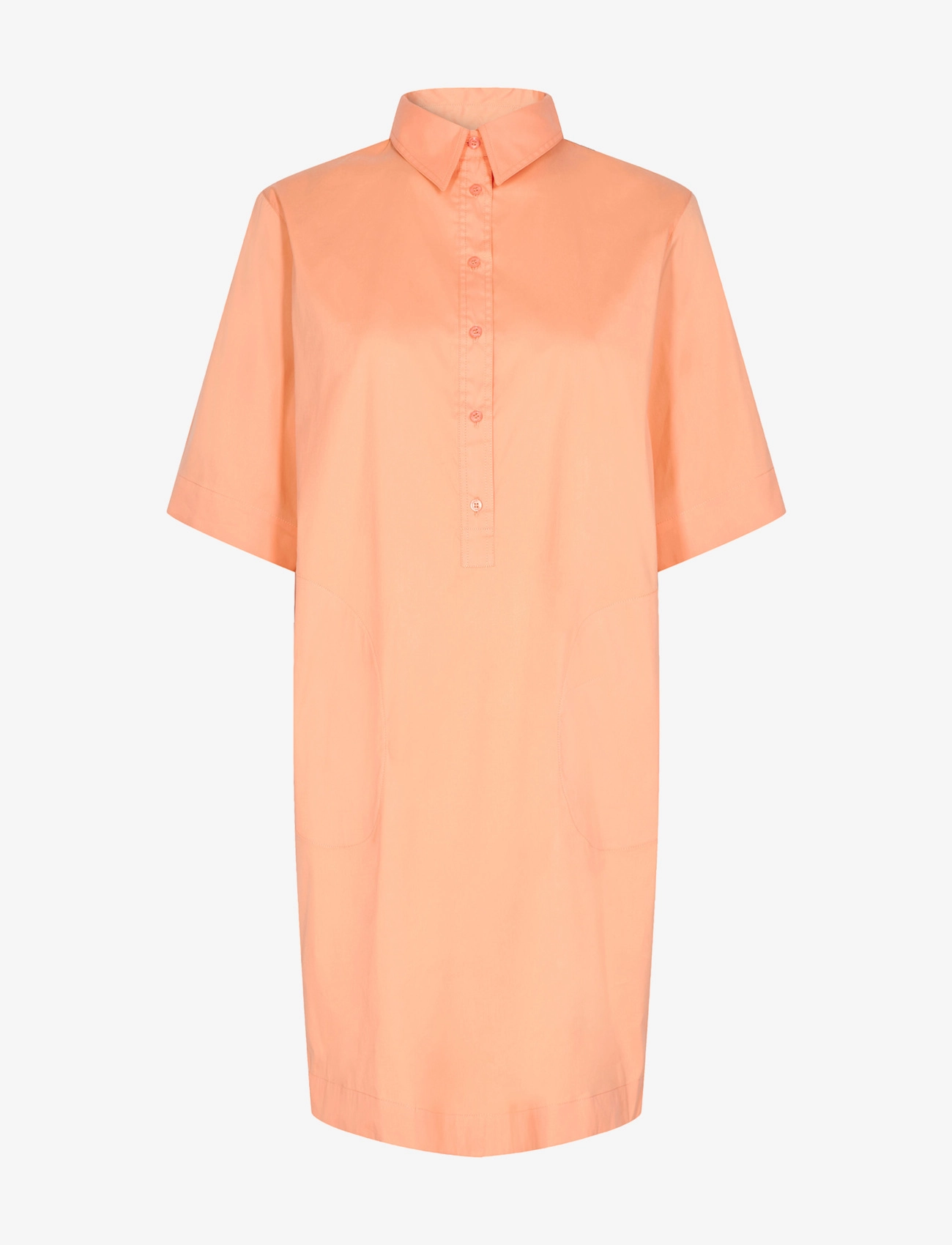 MOS MOSH Carlee 3/4 Shirt Dress - Kjoler - CORAL REEF / orange