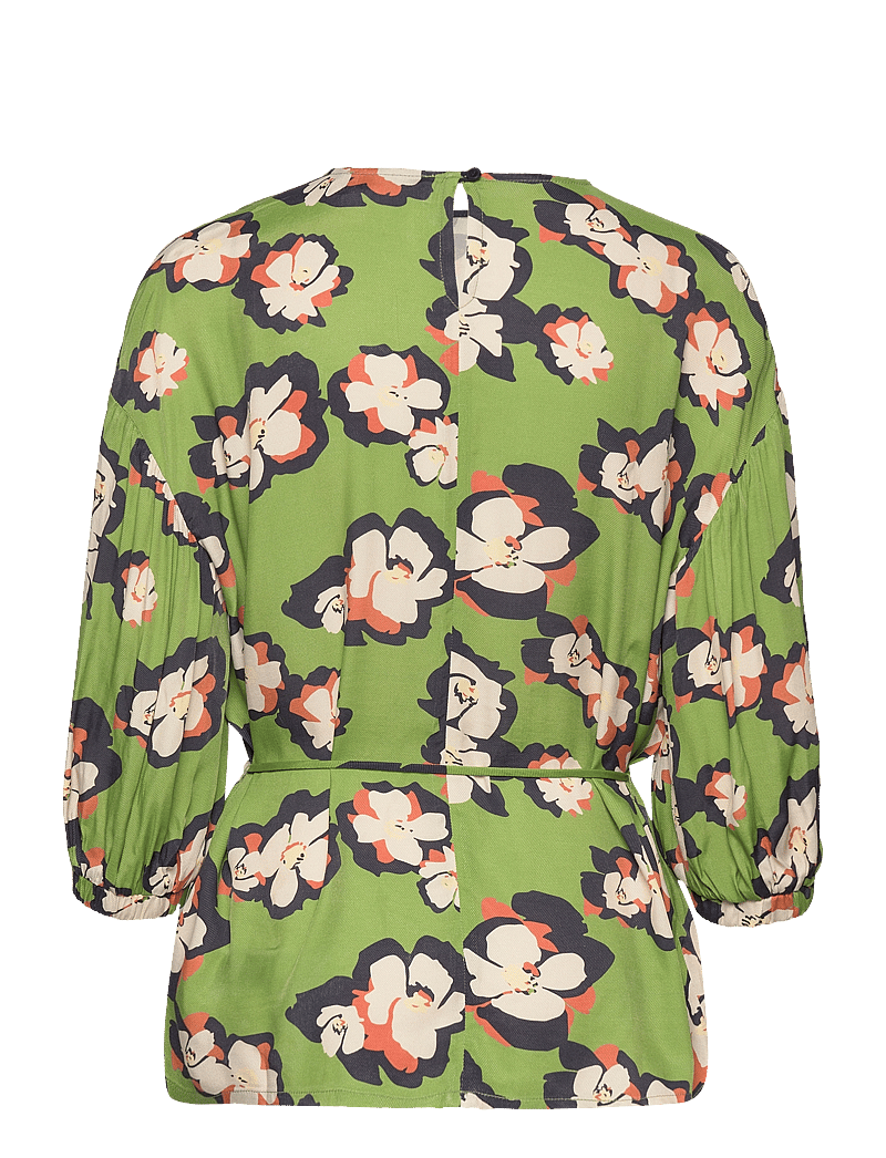 MOS MOSH - Mave Flori Blouse - langärmlige blusen - forest green - 1