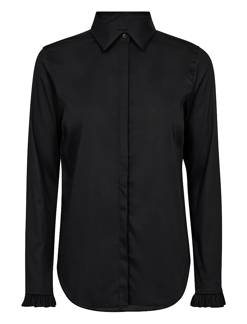 MOS MOSH - Mattie Flip Shirt - långärmade skjortor - black - 0