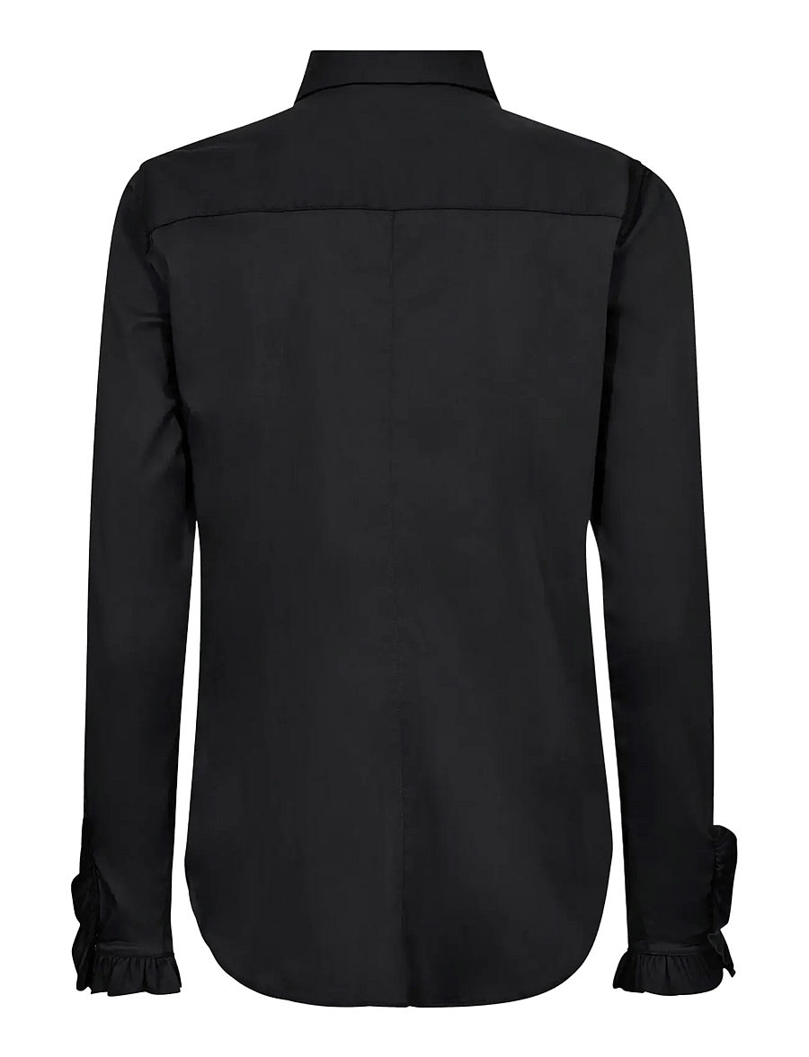 MOS MOSH - MMMattie Flip Shirt - långärmade skjortor - black - 2