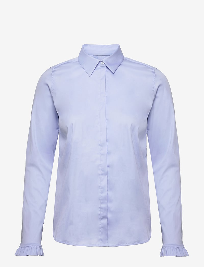 MOS MOSH - Mattie Flip Shirt - långärmade skjortor - light blue - 0