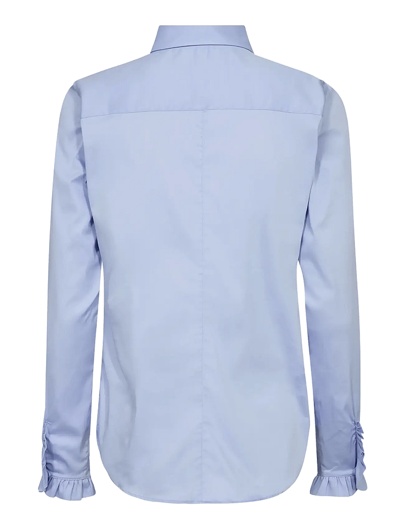 MOS MOSH - Mattie Flip Shirt - langärmlige hemden - light blue - 1