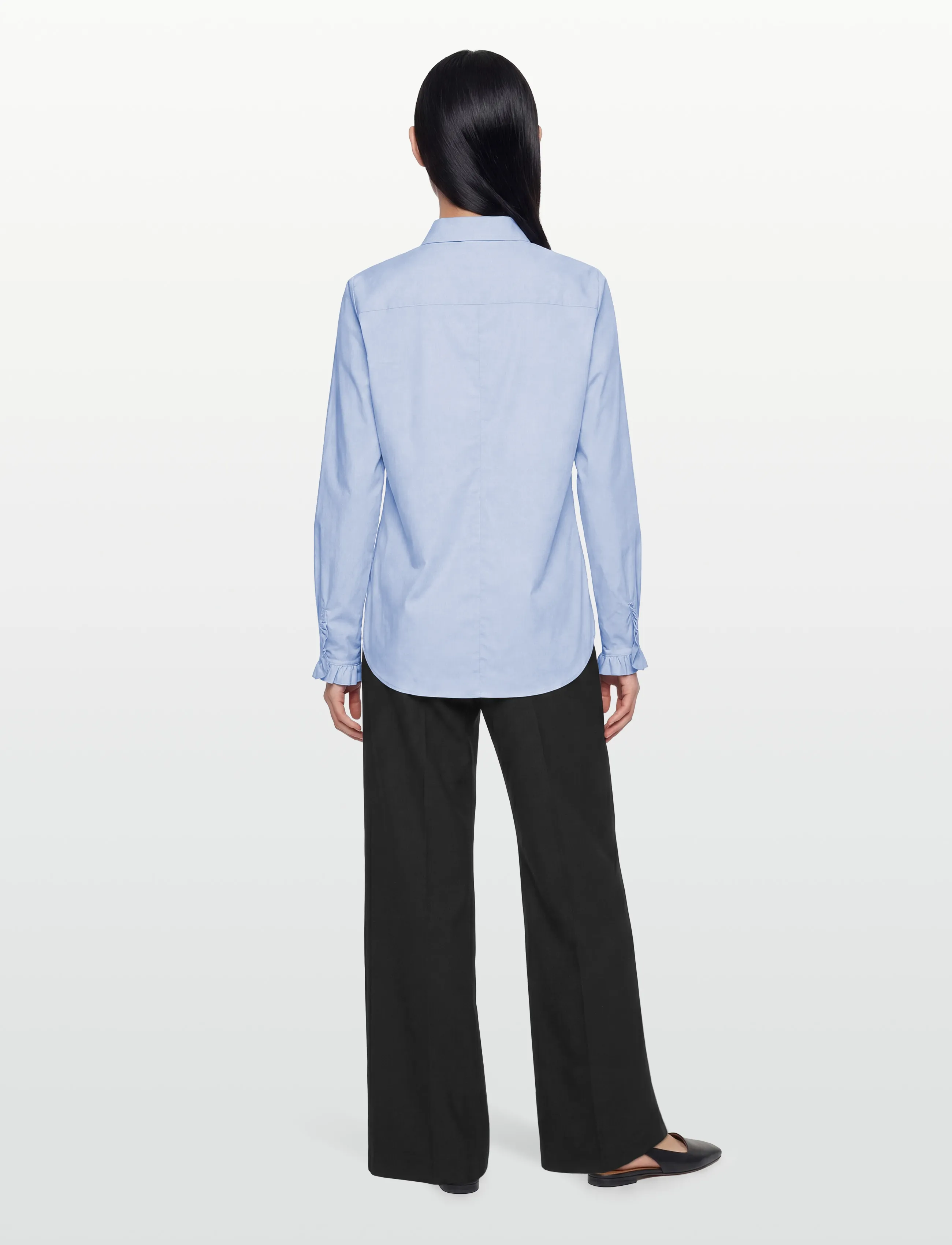 MOS MOSH - MMMattie Flip Shirt - långärmade skjortor - light blue - 4