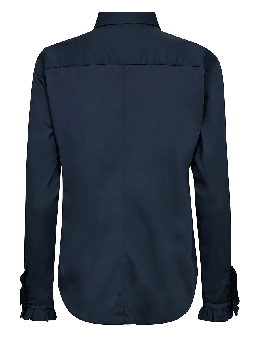 MOS MOSH - MMMattie Flip Shirt - langermede skjorter - night blue - 1