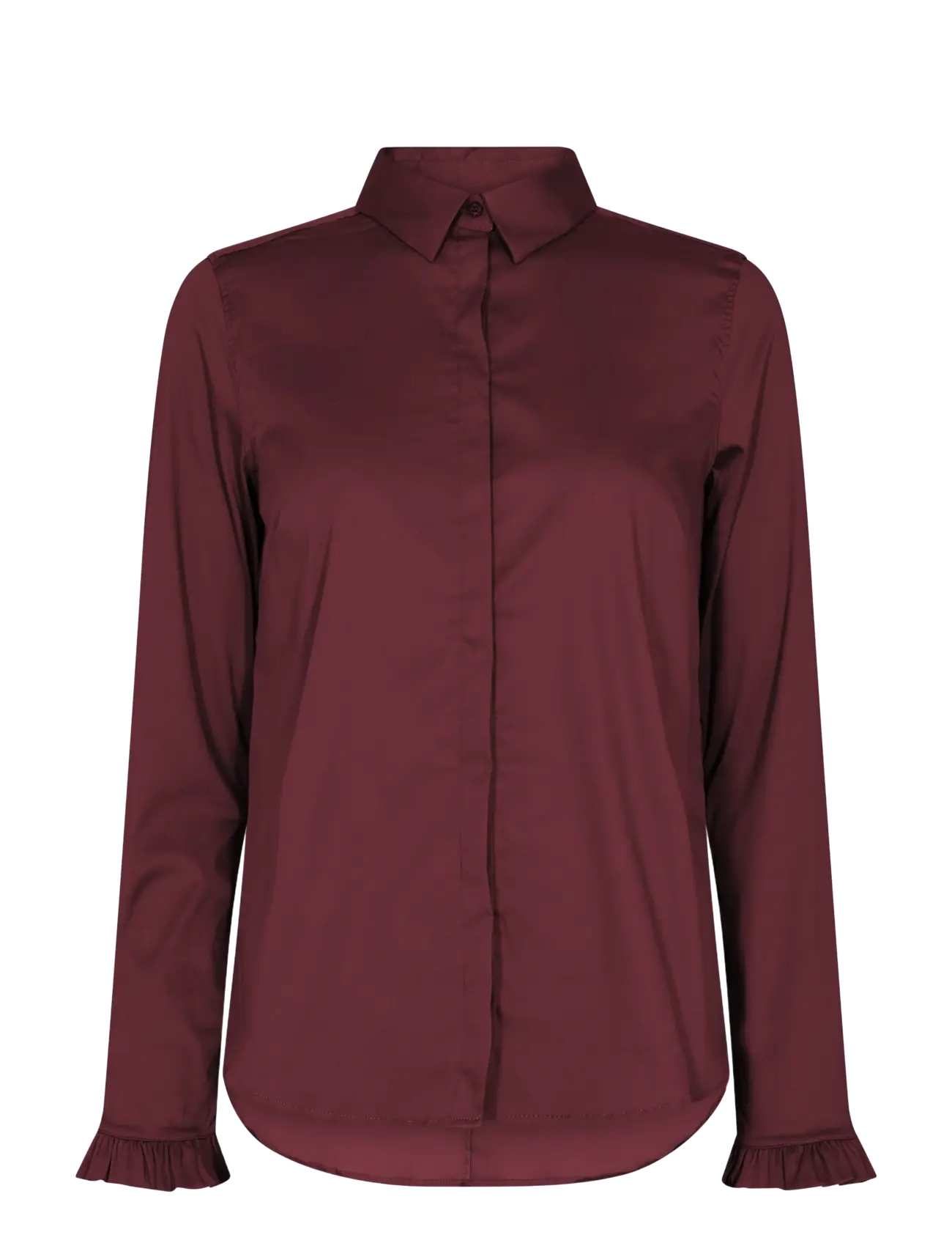 MOS MOSH MMMattie Flip Shirt - Tänapäevane naiselikkus - PORT ROYALE / burgundy